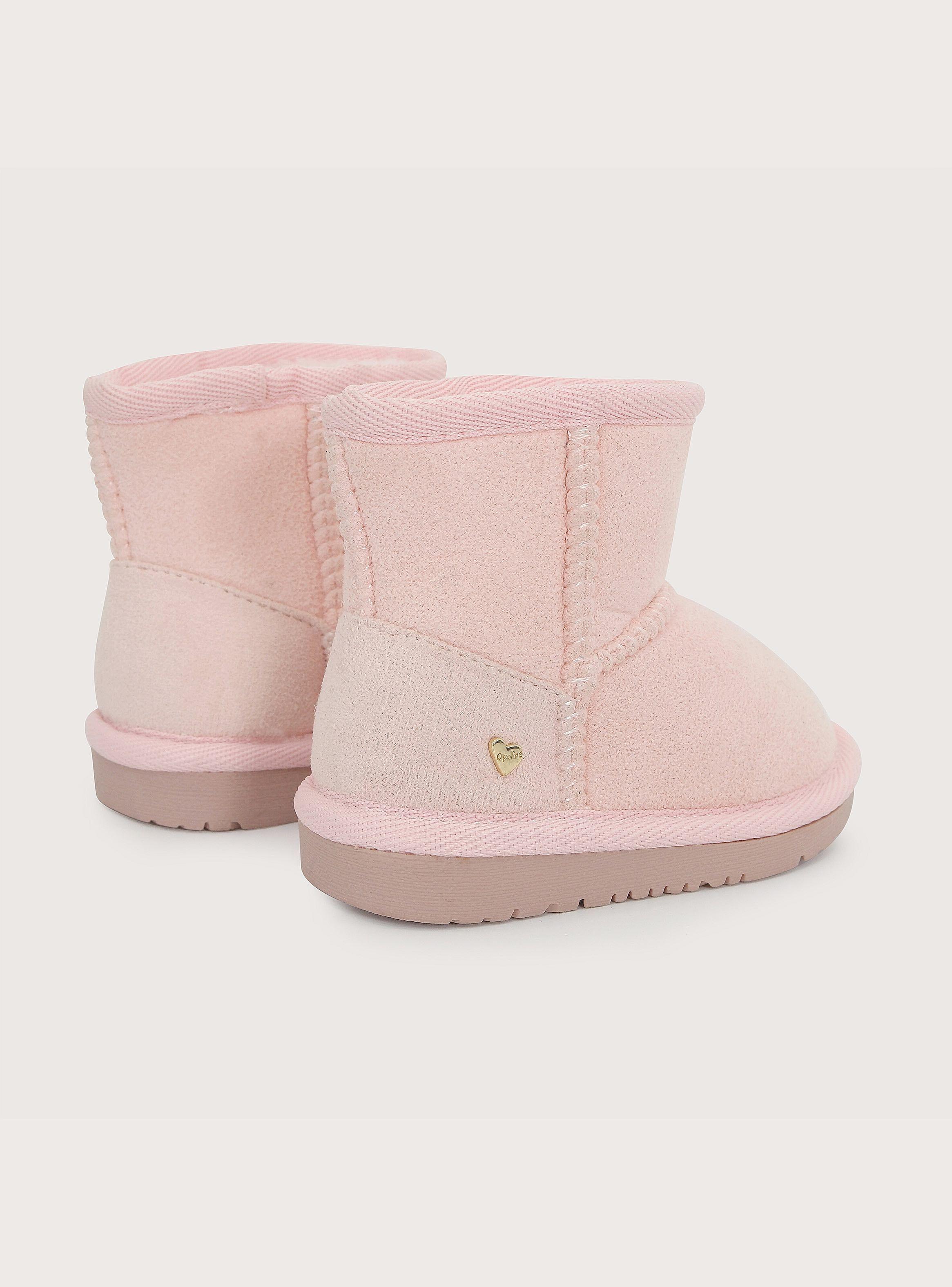 Botín Peludo Casual Rosado Niña-4