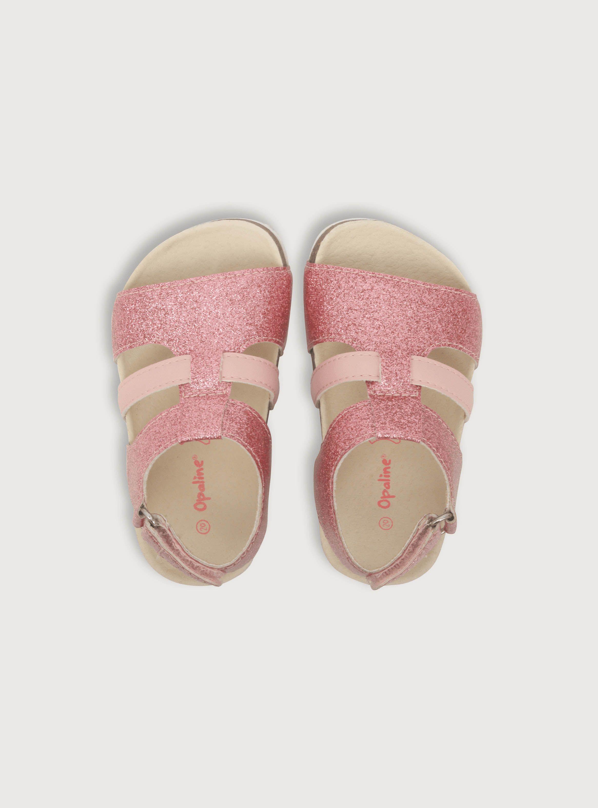 Sandalia De Niña Urbana Glitter Rosado (20 A 29) Opaline-3