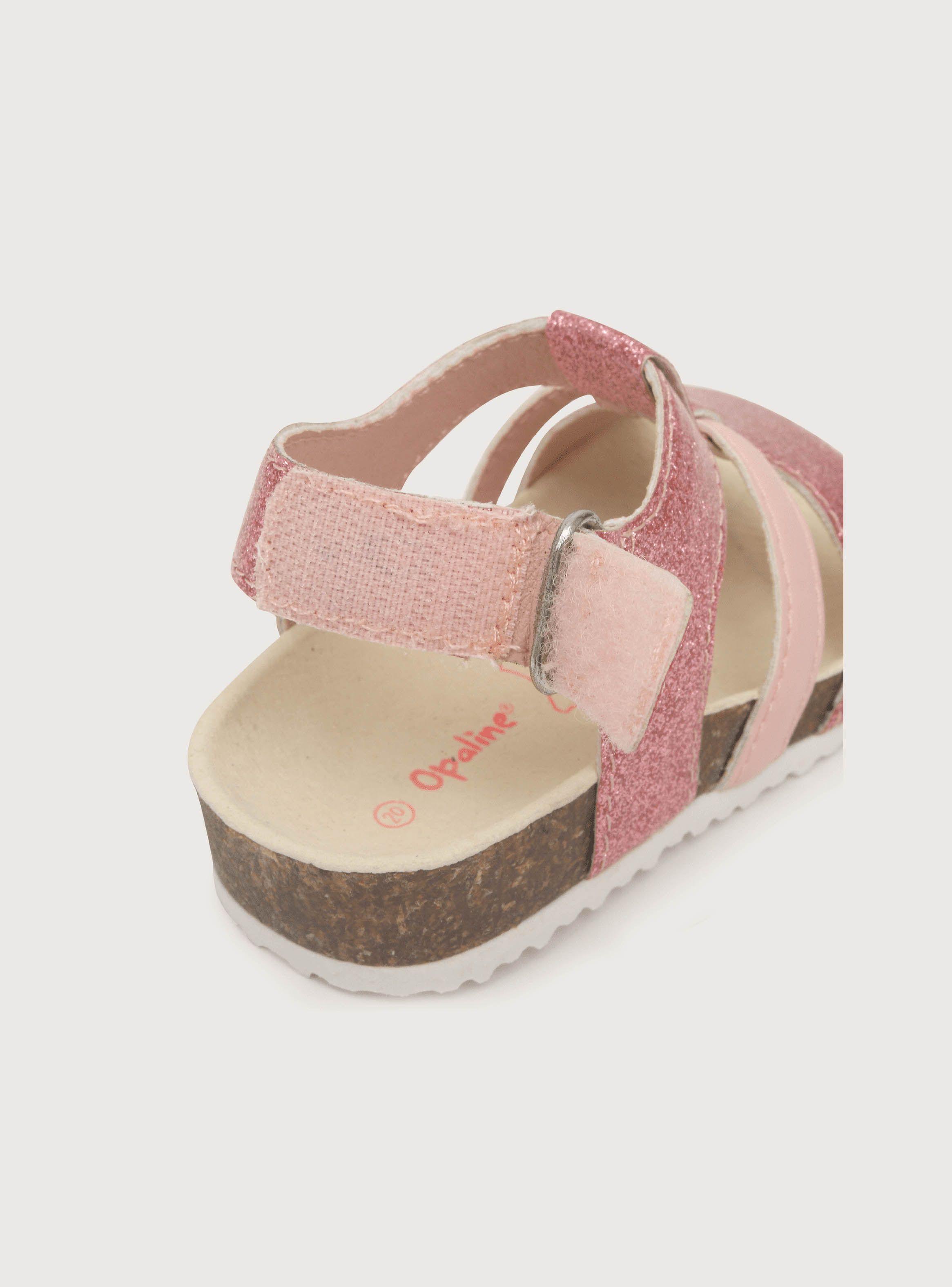 Sandalia De Niña Urbana Glitter Rosado (20 A 29) Opaline-4
