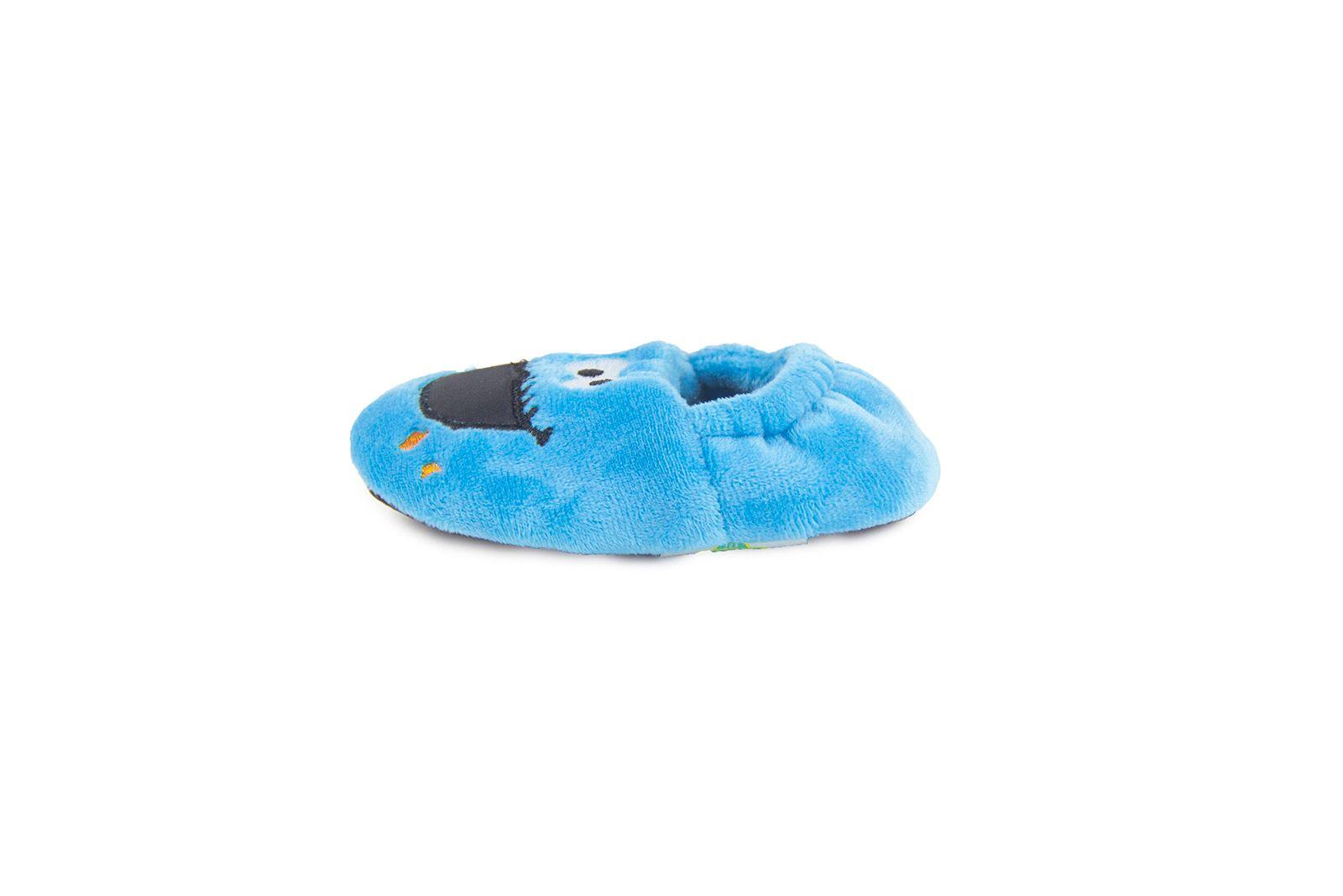Pantufla bebé celeste Cookie Monster-2