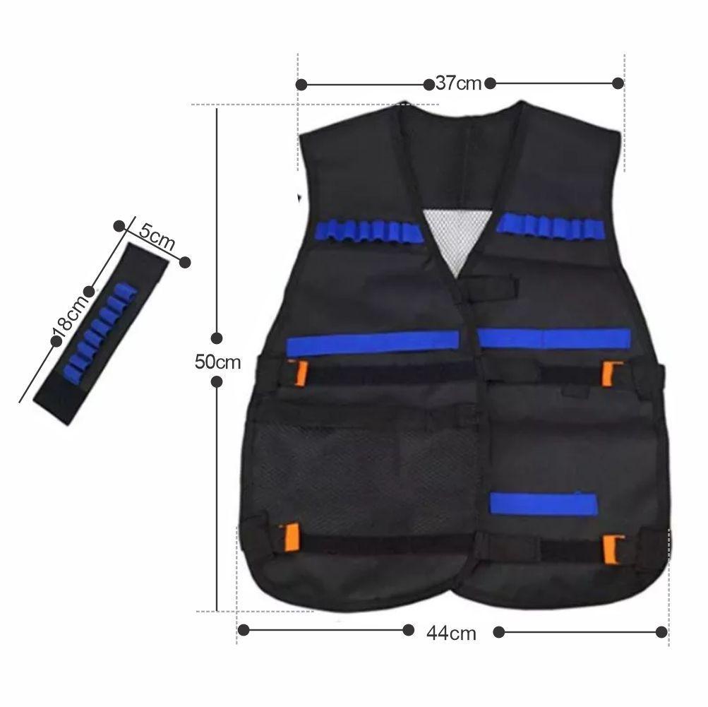 Kit Chaleco Táctico Para Niños Nerf Dardos Guns N-strike-2