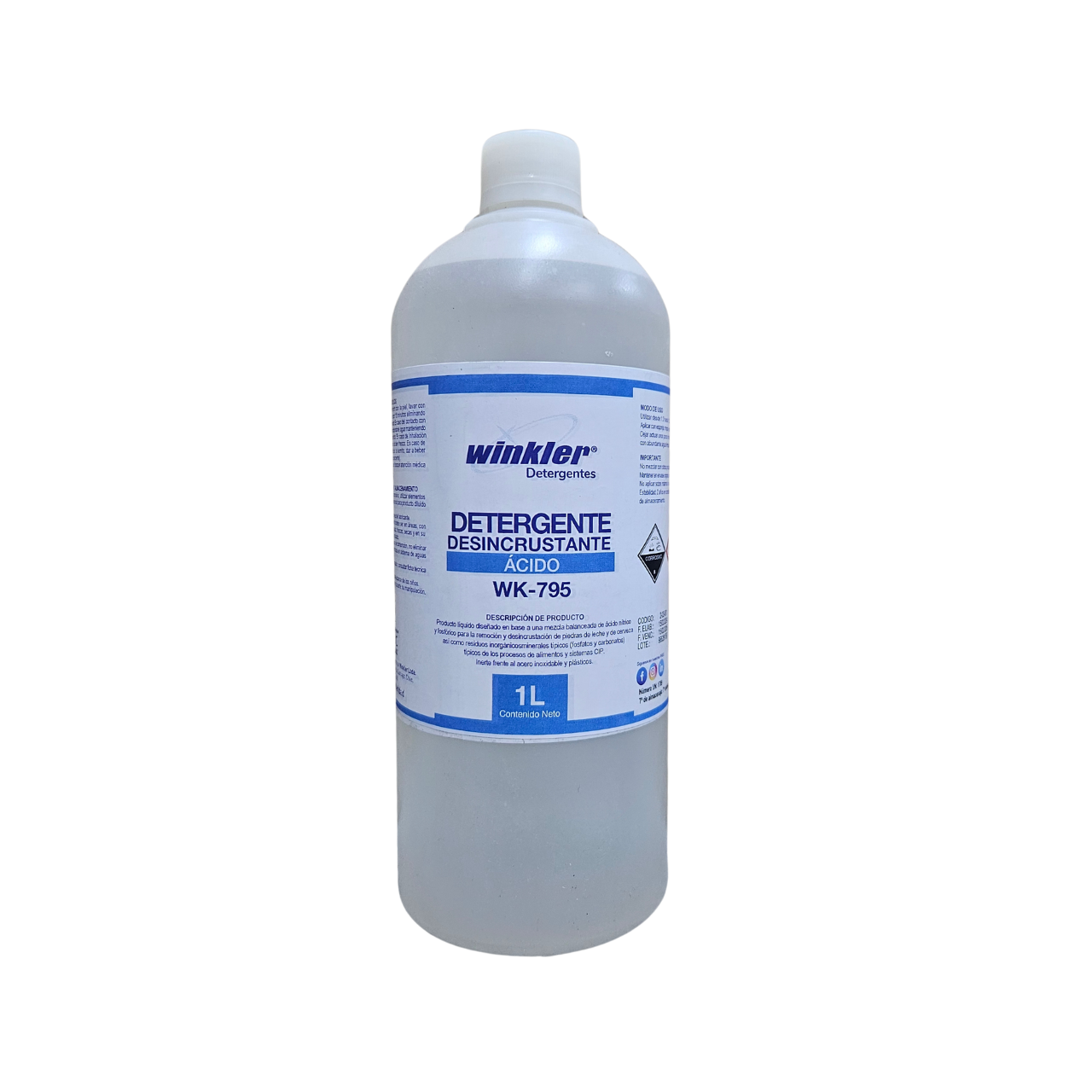 Detergente Desincrustante Acido para Industrias de Alimentos- Wk-795 - 1 Litro -0