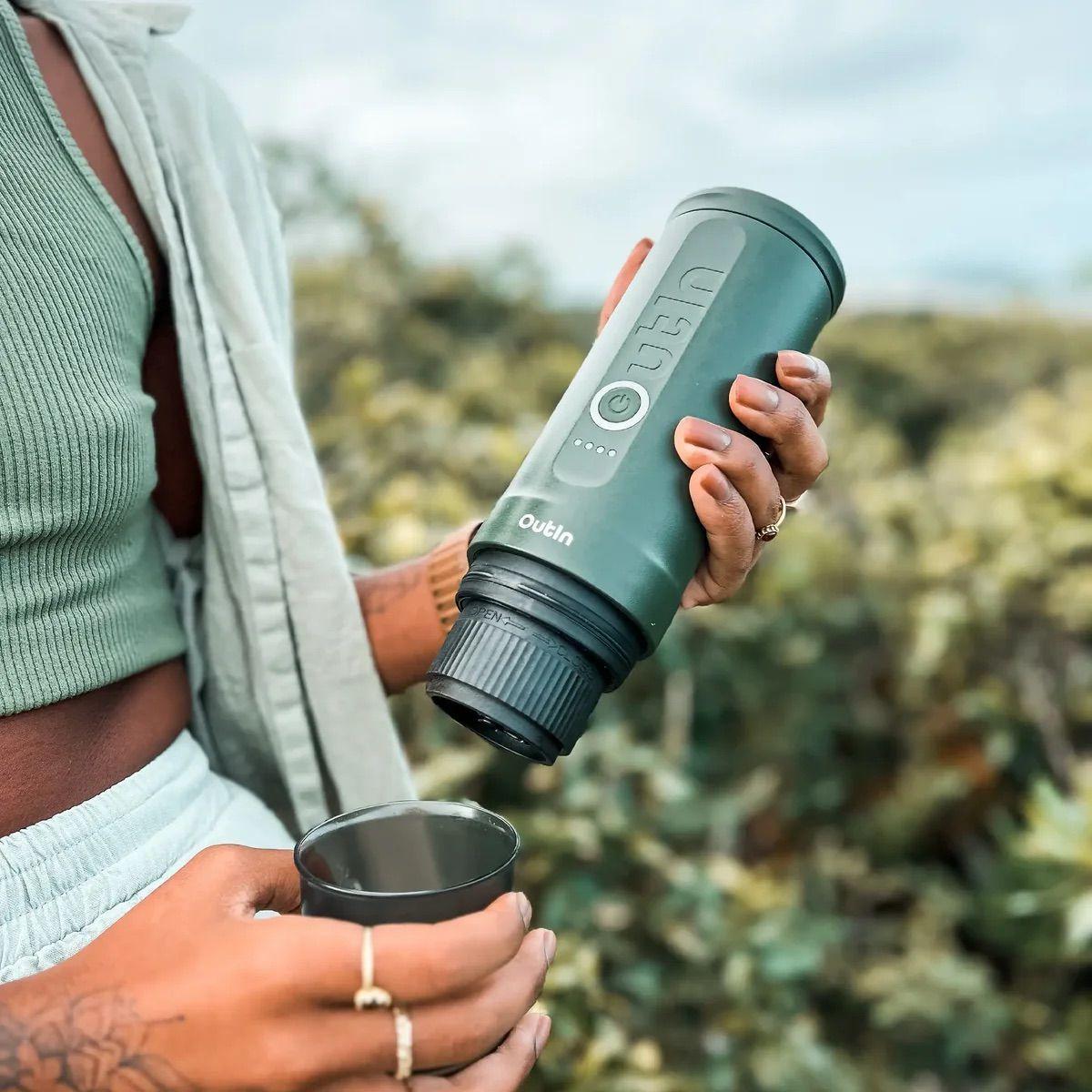 Máquina De Café Espresso Eléctrica Portátil Outin Nano Verde-7