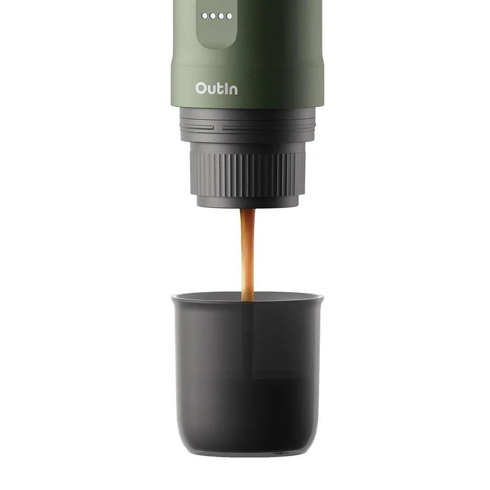 Máquina De Café Espresso Eléctrica Portátil Outin Nano Verde-2
