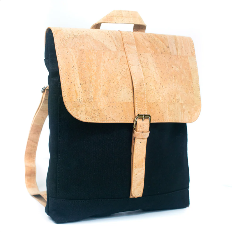 Mochila Aveiro computador, cuero de corcho natural, SINTRA, Made in Portugal-4