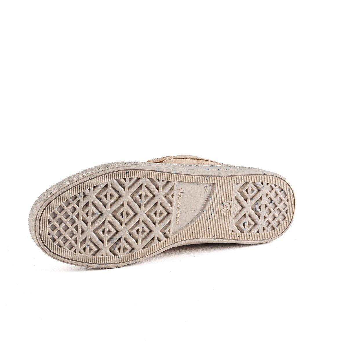 Zapatillas ca a alta cuero de corcho natural beige-5