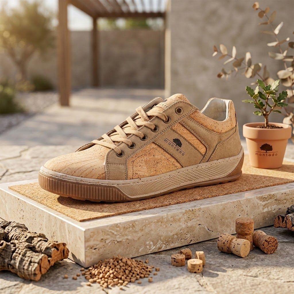 Zapatillas Trancoso hombre cuero de corcho natural sustentable-6