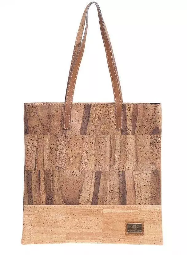 Cartera Nazaré mujer cuero de corcho natural, SINTRA, Made in Portugal-0