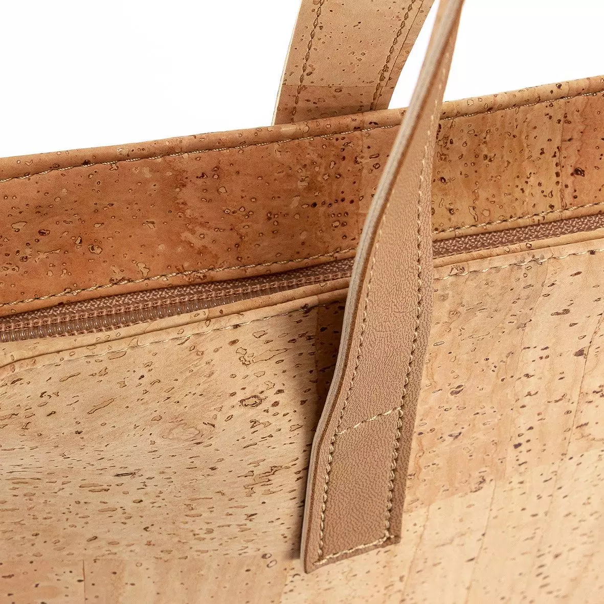 Cartera Nazaré mujer cuero de corcho natural, SINTRA, Made in Portugal-3