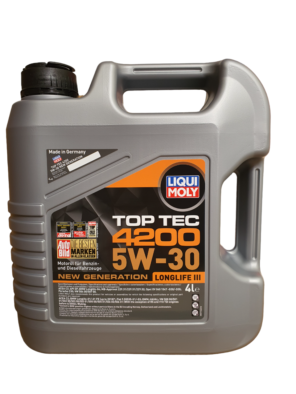 Aceite de Motor Liqui Moly Top Tec 4200 5W-30 NG 4L-0