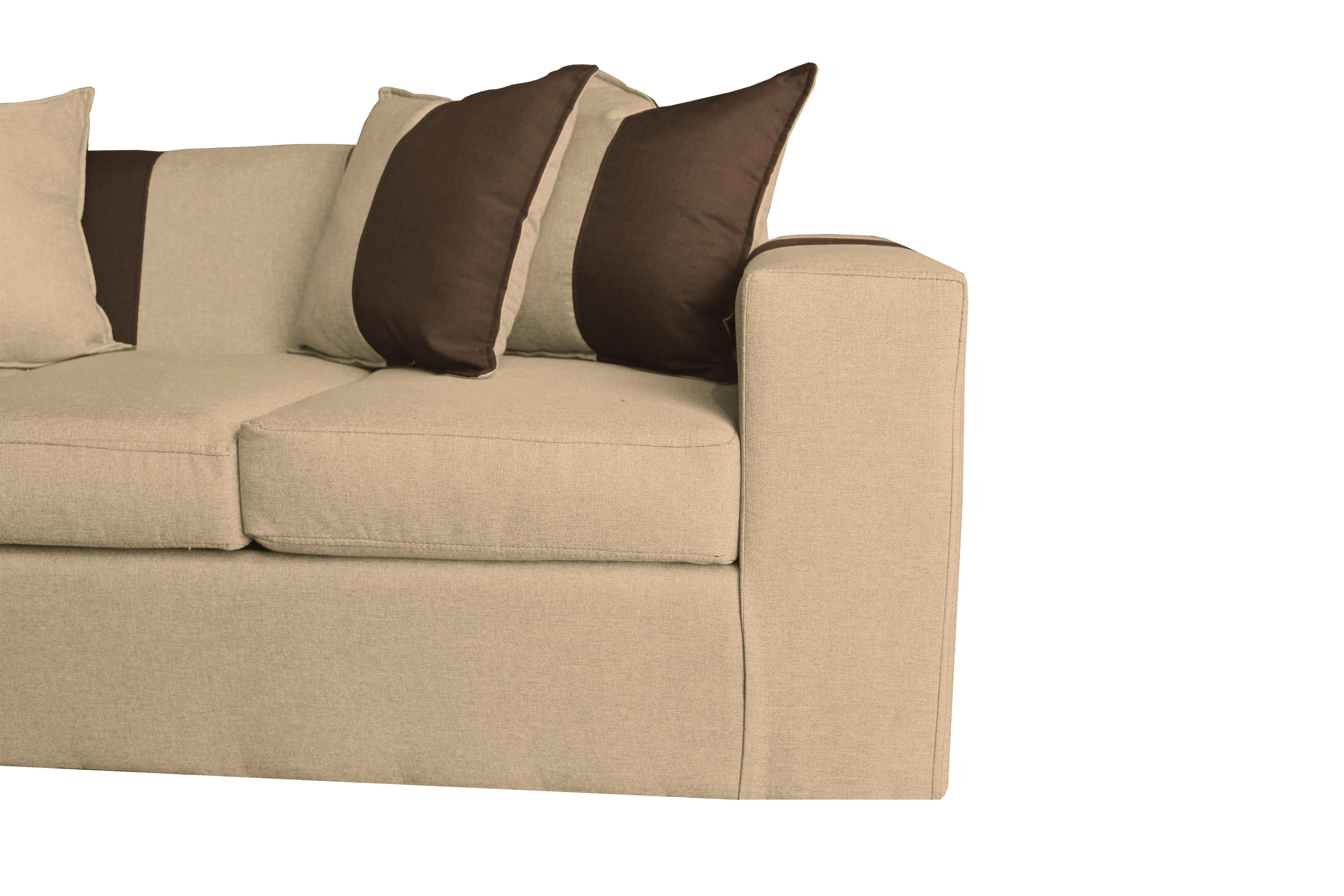 SOFA +2 PUFF BENJAMIN  BEIGE CAFE-4