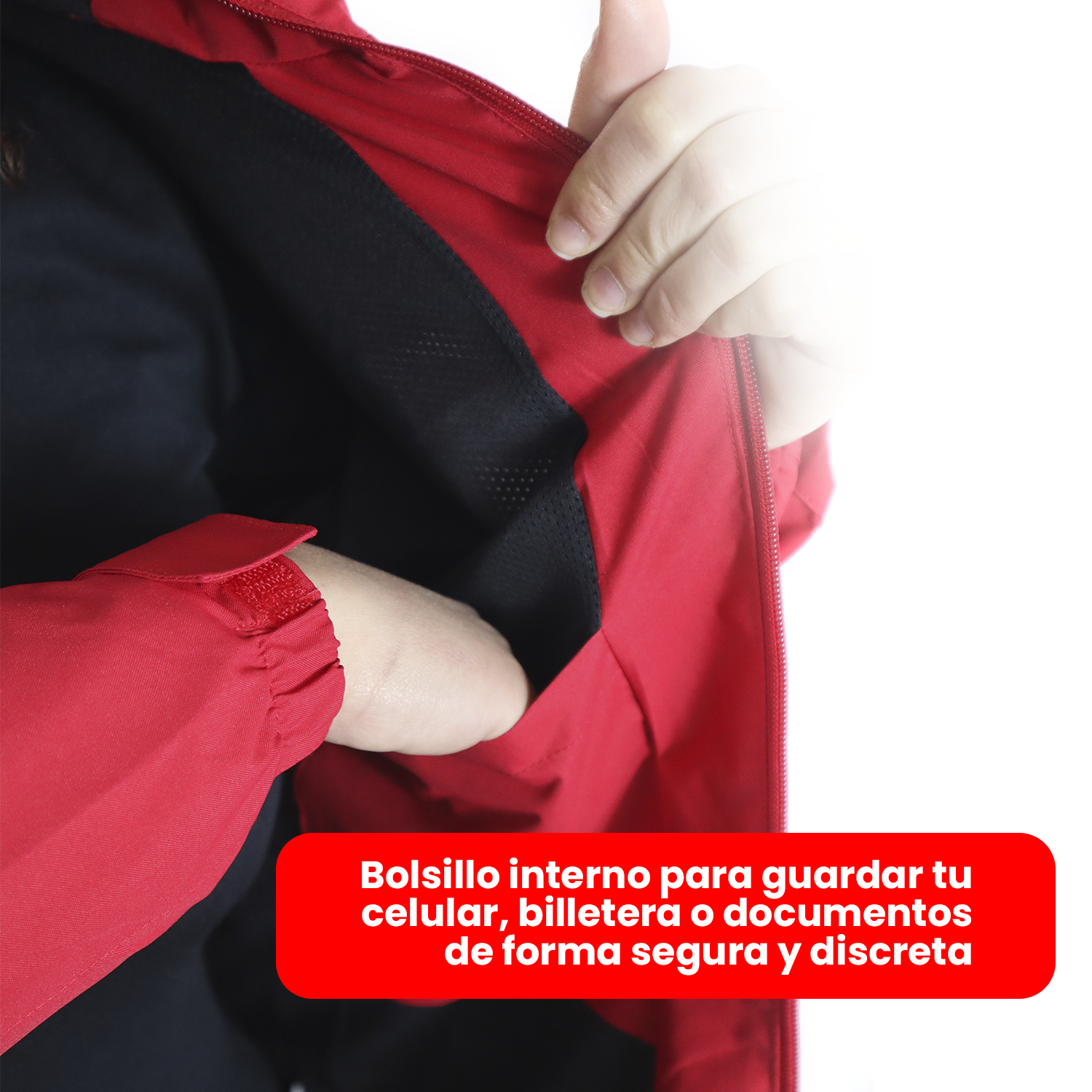 CHAQUETA CORTAVIENTO IMPERMEABLE CON MALLA ULTRALIGERA MUJER-4