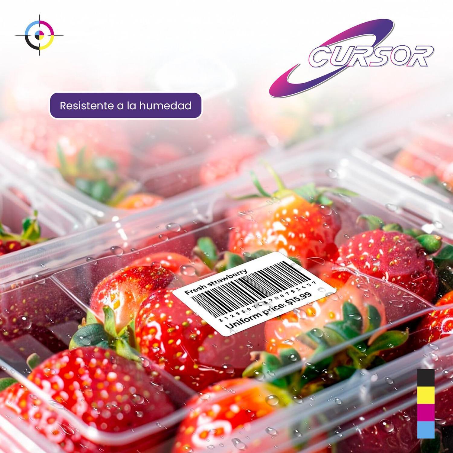 Rollo Etiqueta Térmicas Adhesivas 55x33mm 1000 Pzs Cursor Blanco-4