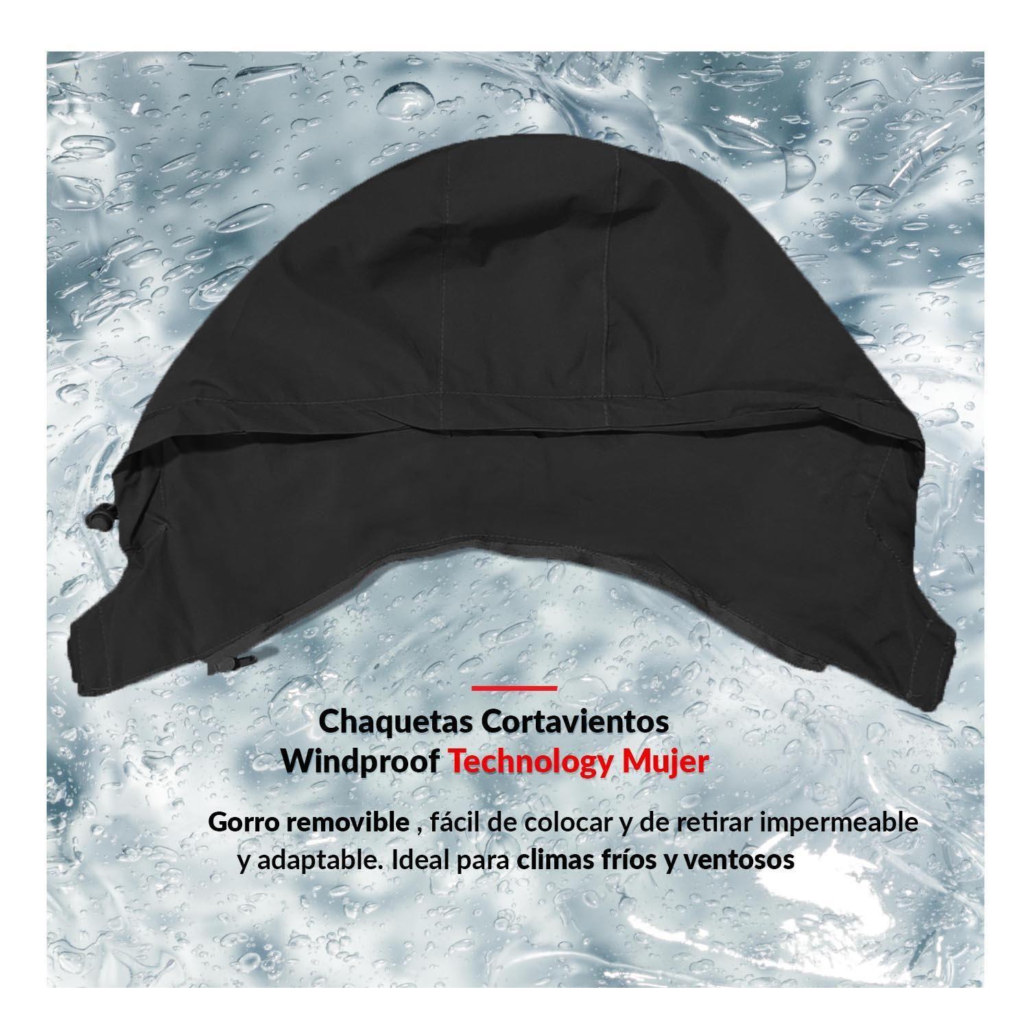 Chaqueta Cortaviento Impermeable Mujer-4