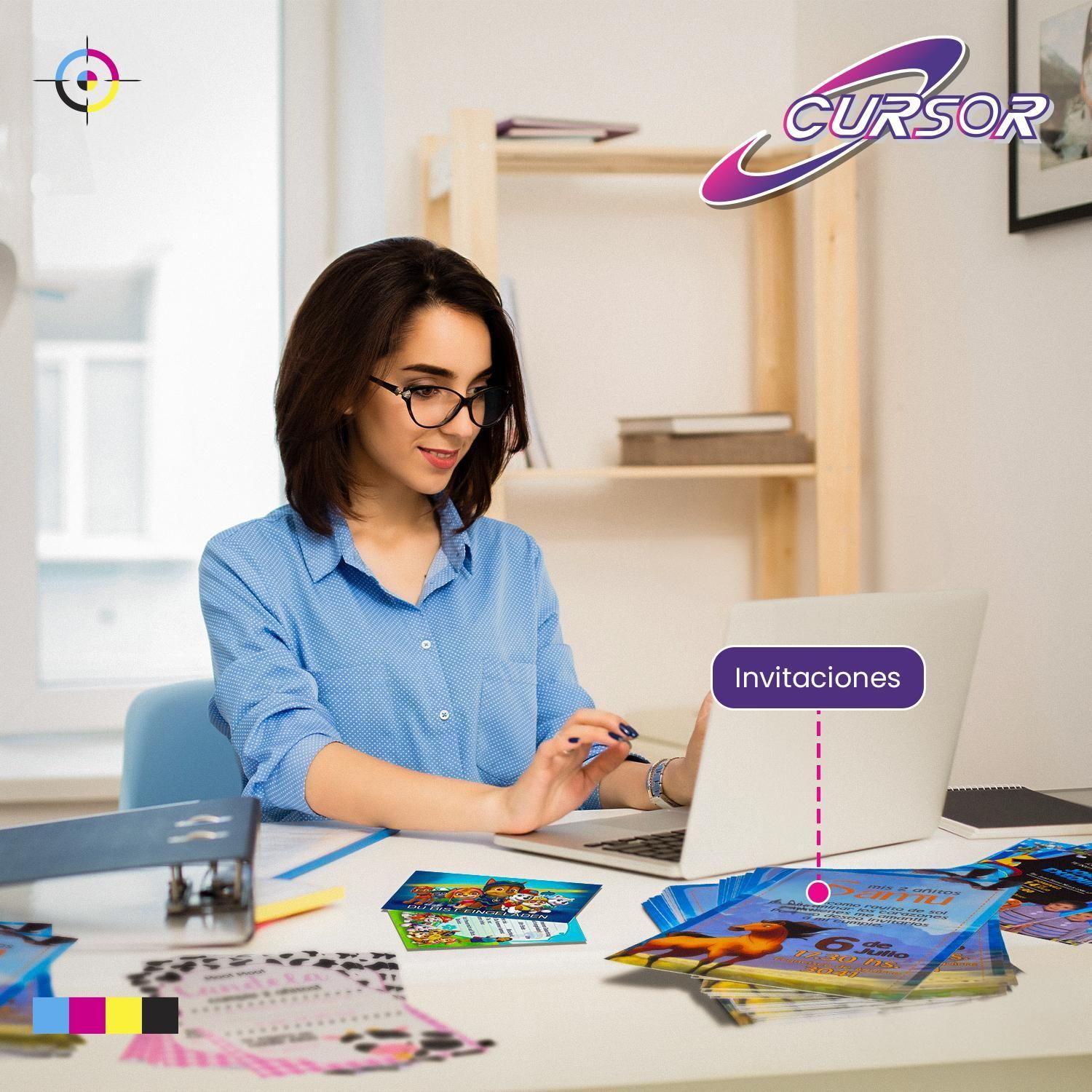 Papel Couche Brillante 250g Carta 100 Hojas Cursor-6