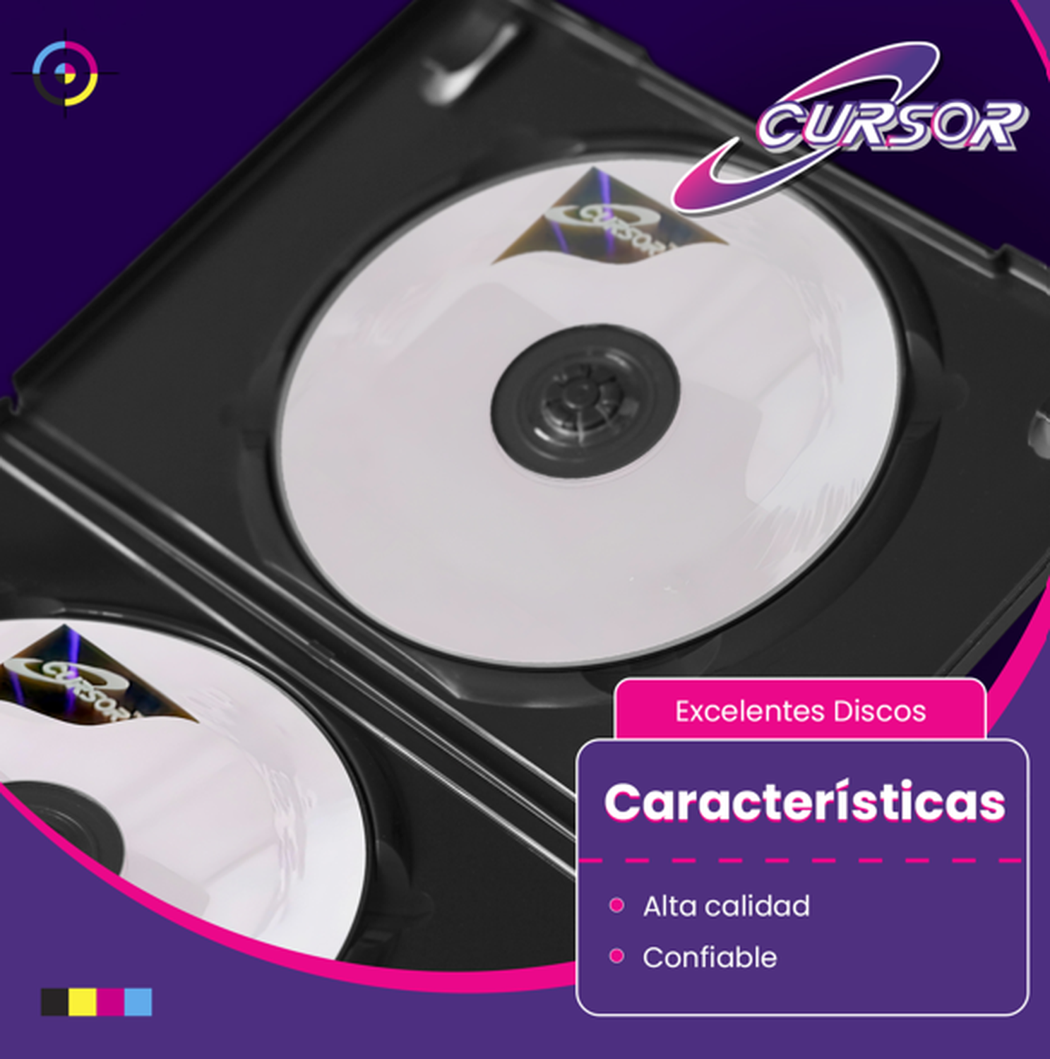 Dvd R 8x 4.7gb Logo Cursor Plus 50 Uni Pack 12-4