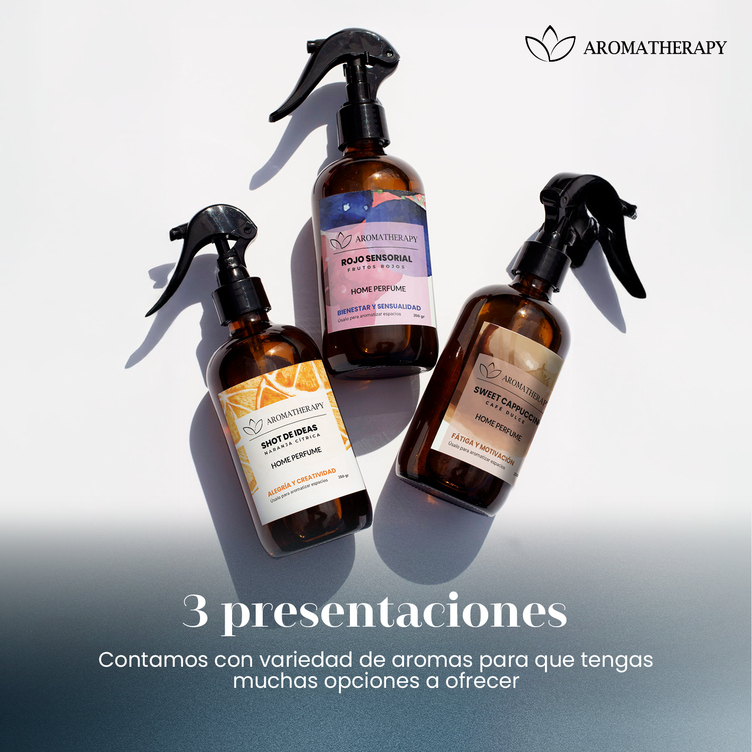 PACK X6 HOME SPRAY AROMATHERAPY 250ML KIT MAYORISTA-2