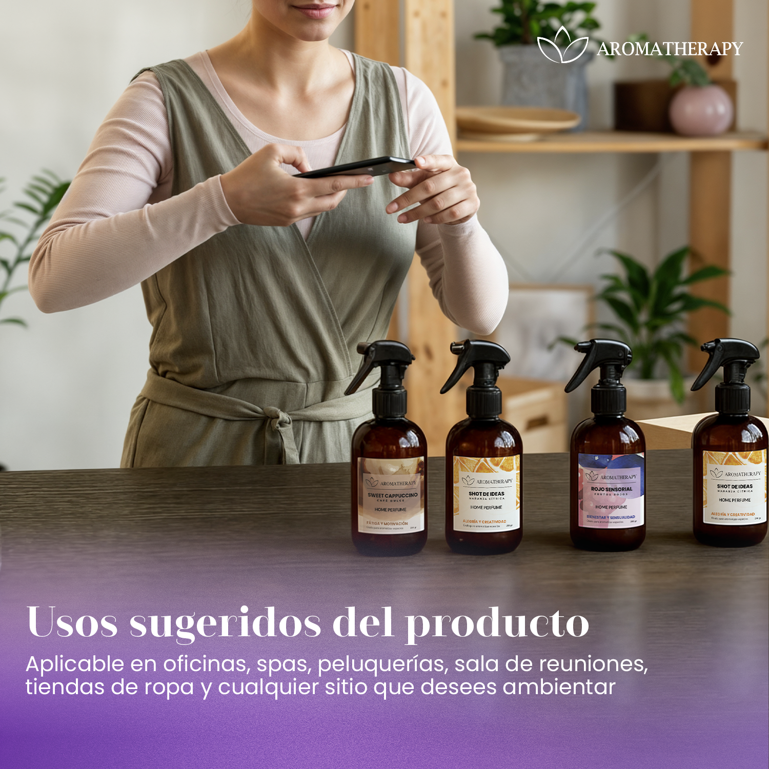 PACK X6 HOME SPRAY AROMATHERAPY 250ML KIT MAYORISTA-4