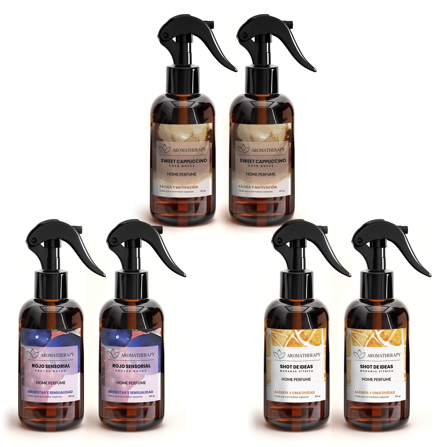 PACK X6 HOME SPRAY AROMATHERAPY 250ML KIT MAYORISTA-7