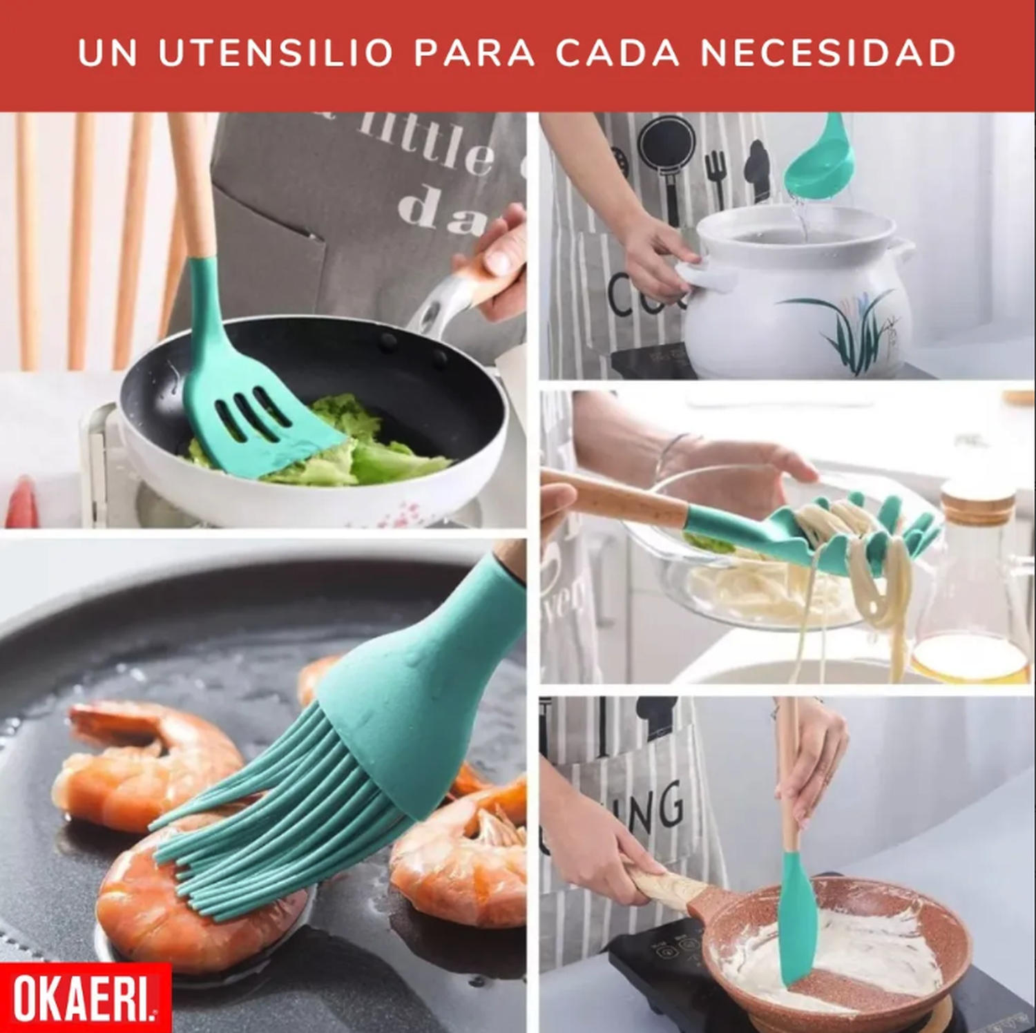 12 Piezas De Palas Y Espátulas Utensilios Okaeri Reposterías-4
