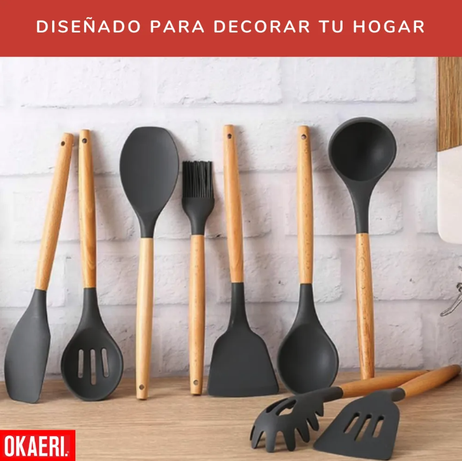 12 Piezas De Palas Y Espátulas Utensilios Rosa Okaeri Reposterías-3