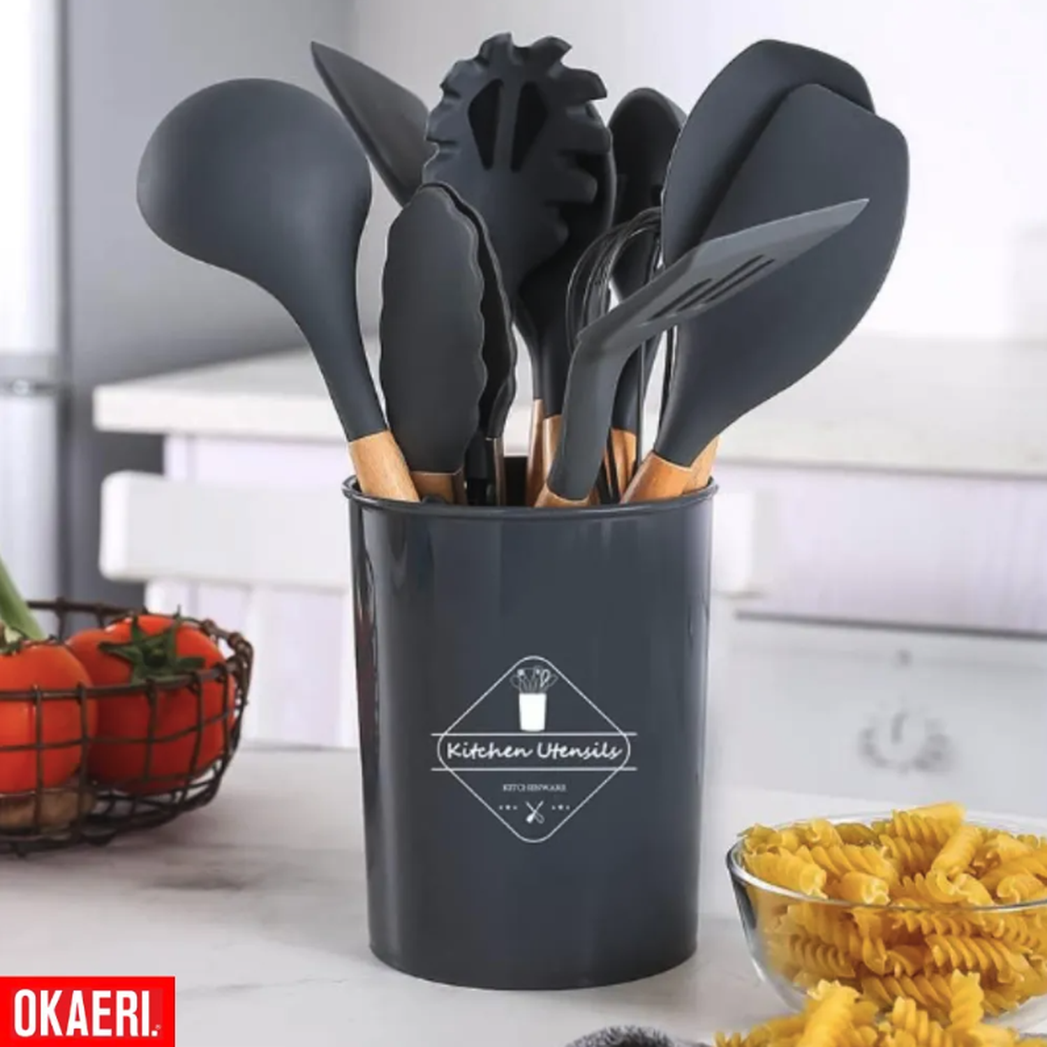 12 Piezas De Palas Y Espátulas Utensilios Rosa Okaeri Reposterías-4