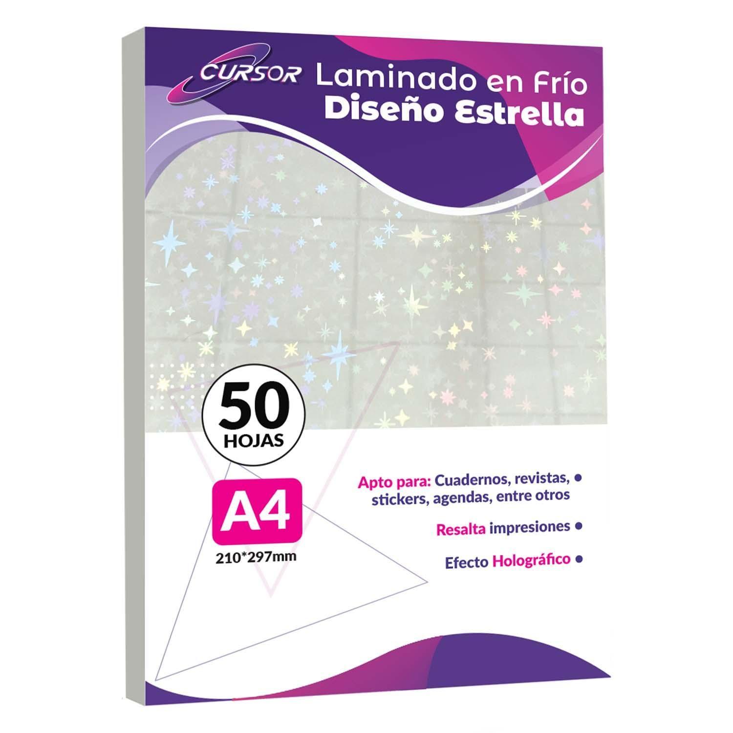 Laminado En Frio Diseño Stella A4 Cursor Pack 50-0