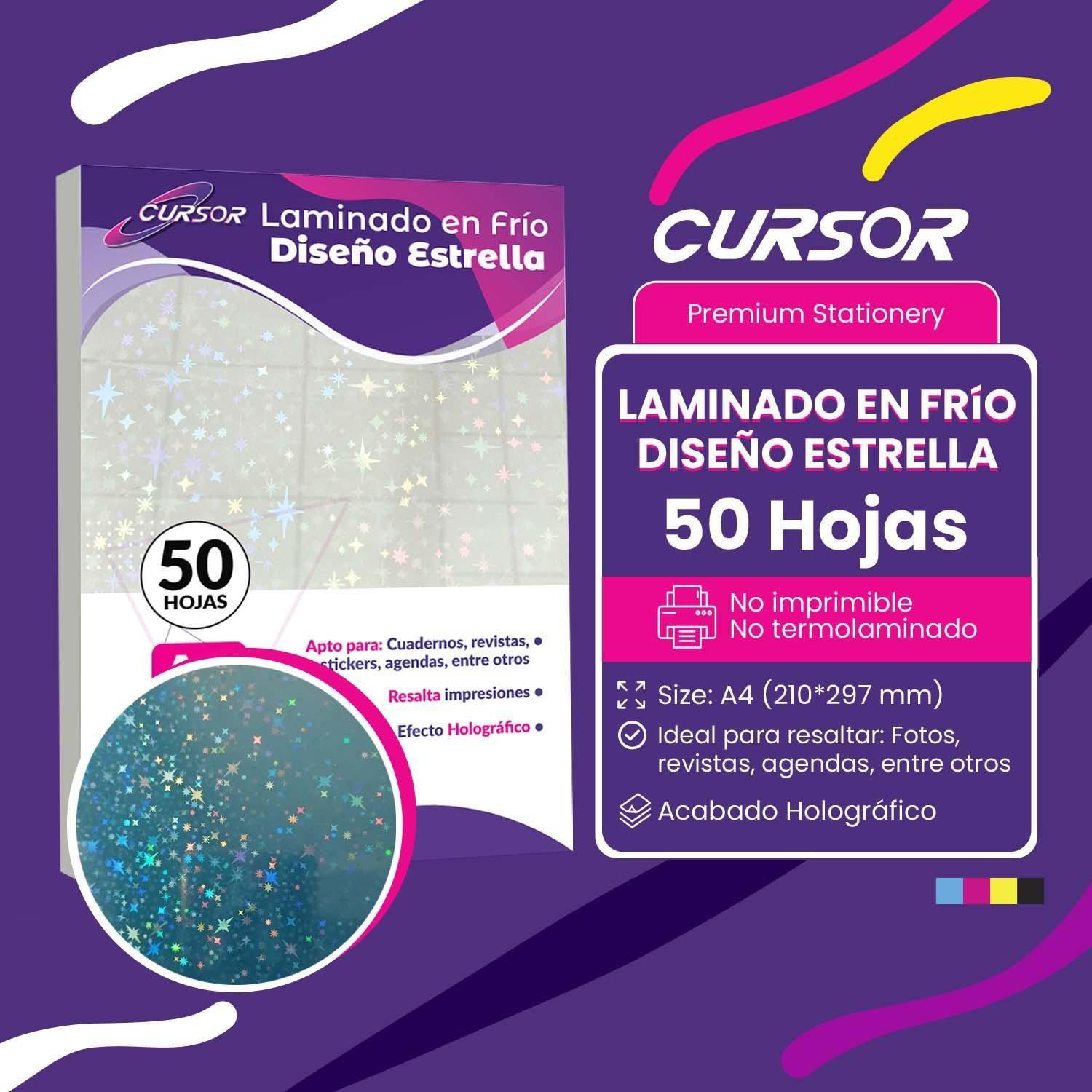 Laminado En Frio Diseño Stella A4 Cursor Pack 50-1