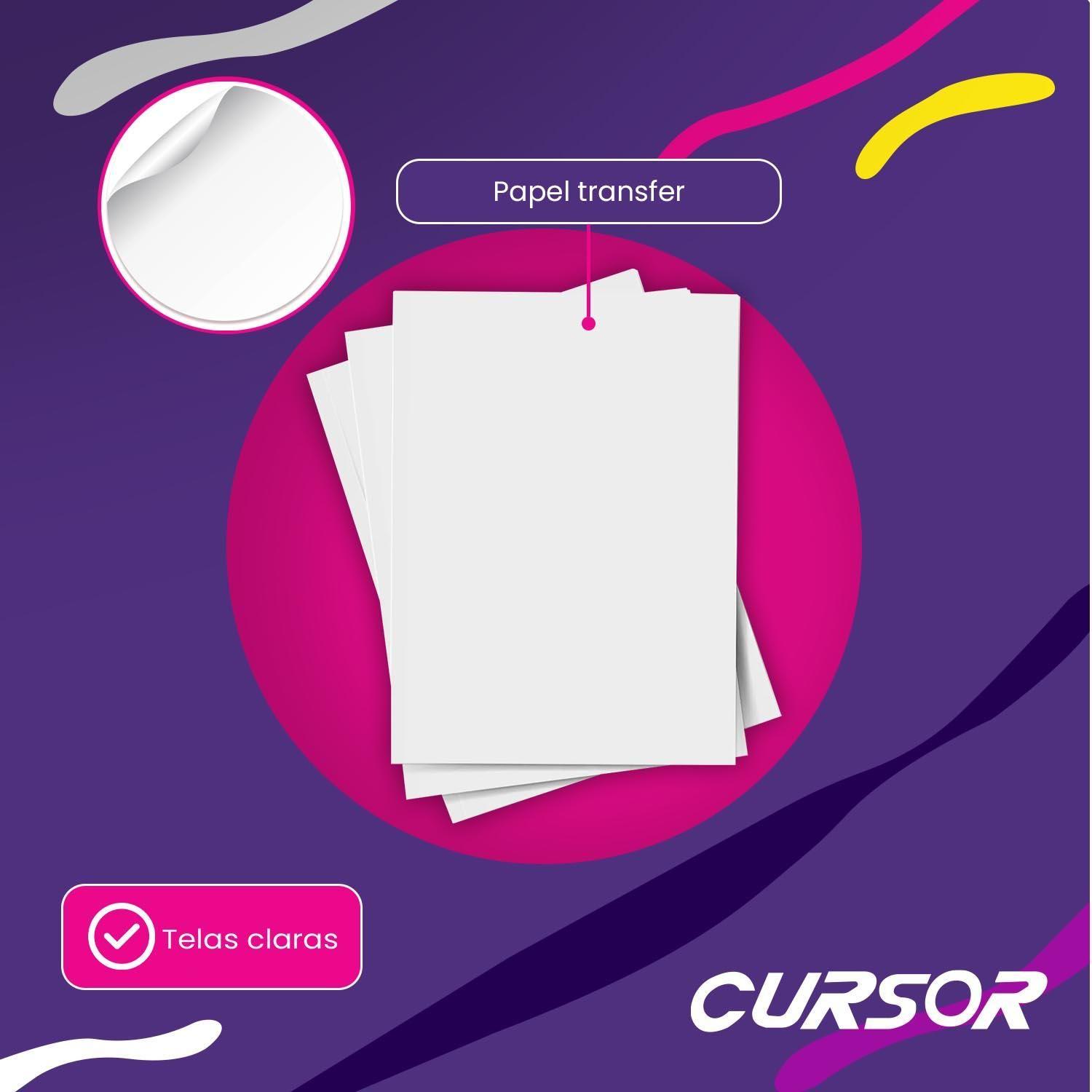 Papel Transfer Telas Claras 10 Hojas A4 Cursor-2