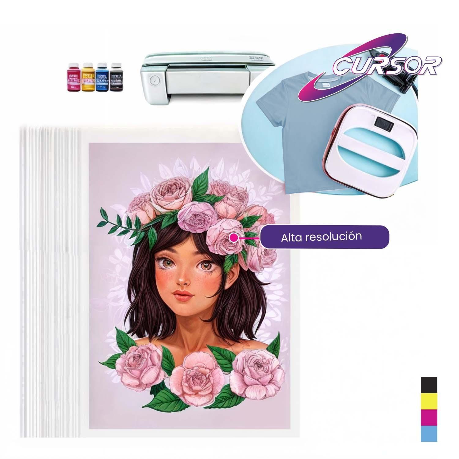 Papel Transfer Telas Claras 10 Hojas A4 Cursor-5