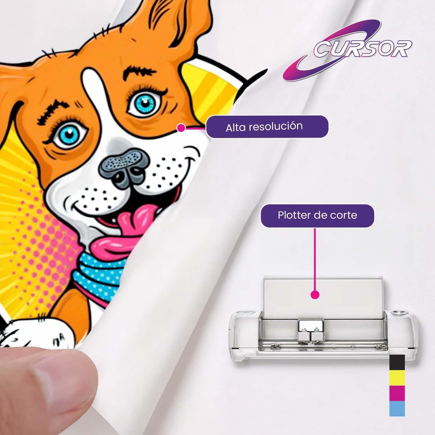 Papel Transfer Telas Claras 10 Hojas A4 Cursor-6