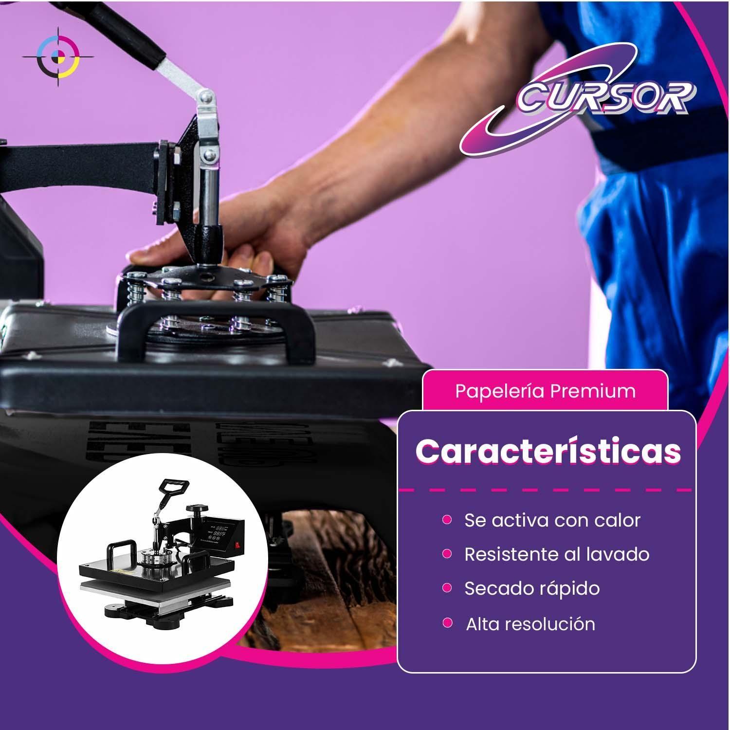 Papel Transfer Telas Claras 10 Hojas A4 Cursor-7