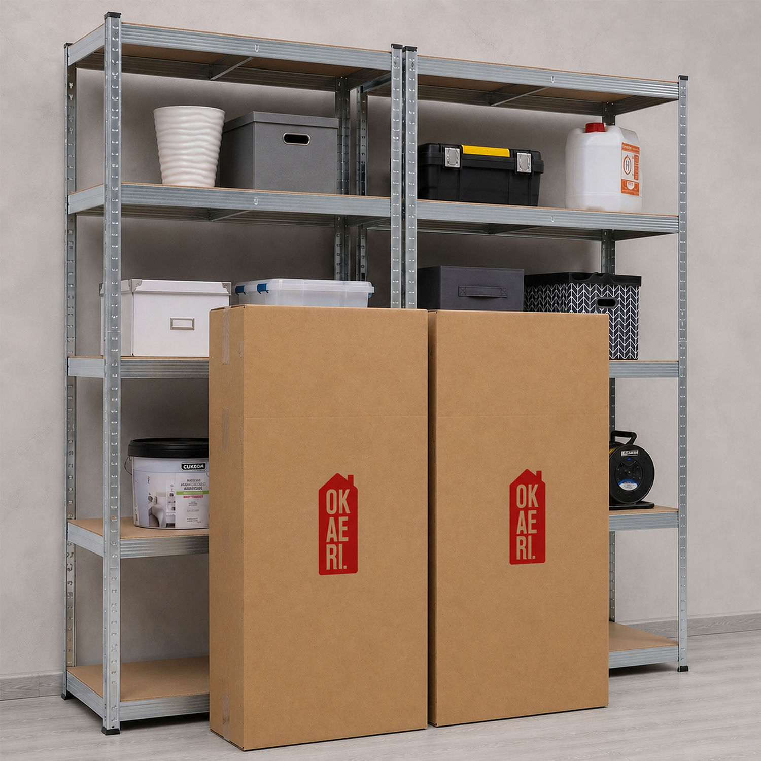 Pack 2 Estantes Metalicos 5 Niv. Organizador Acero Multiuso 100kg-2