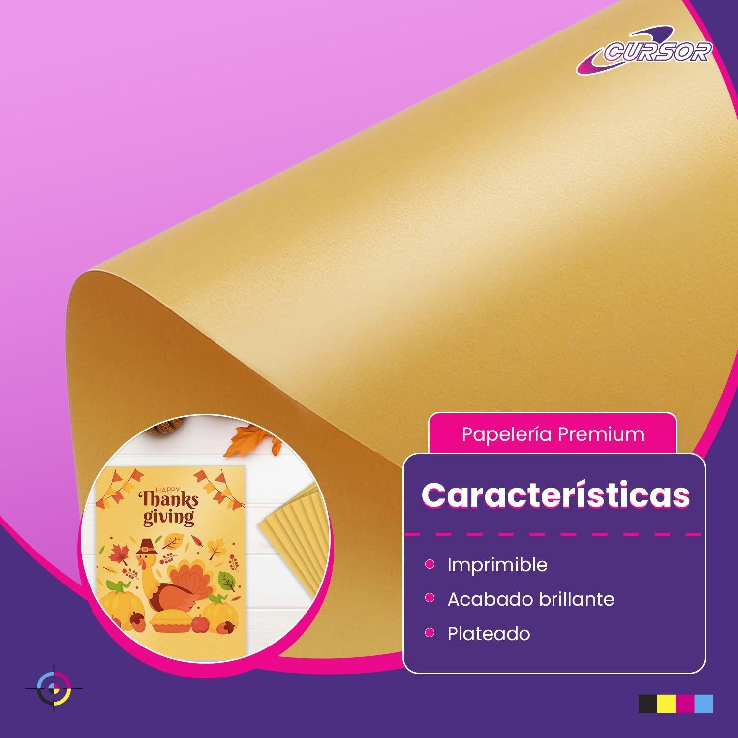 Papel Fotográfico Glitter Glossy Dorado 20hjs A4-2