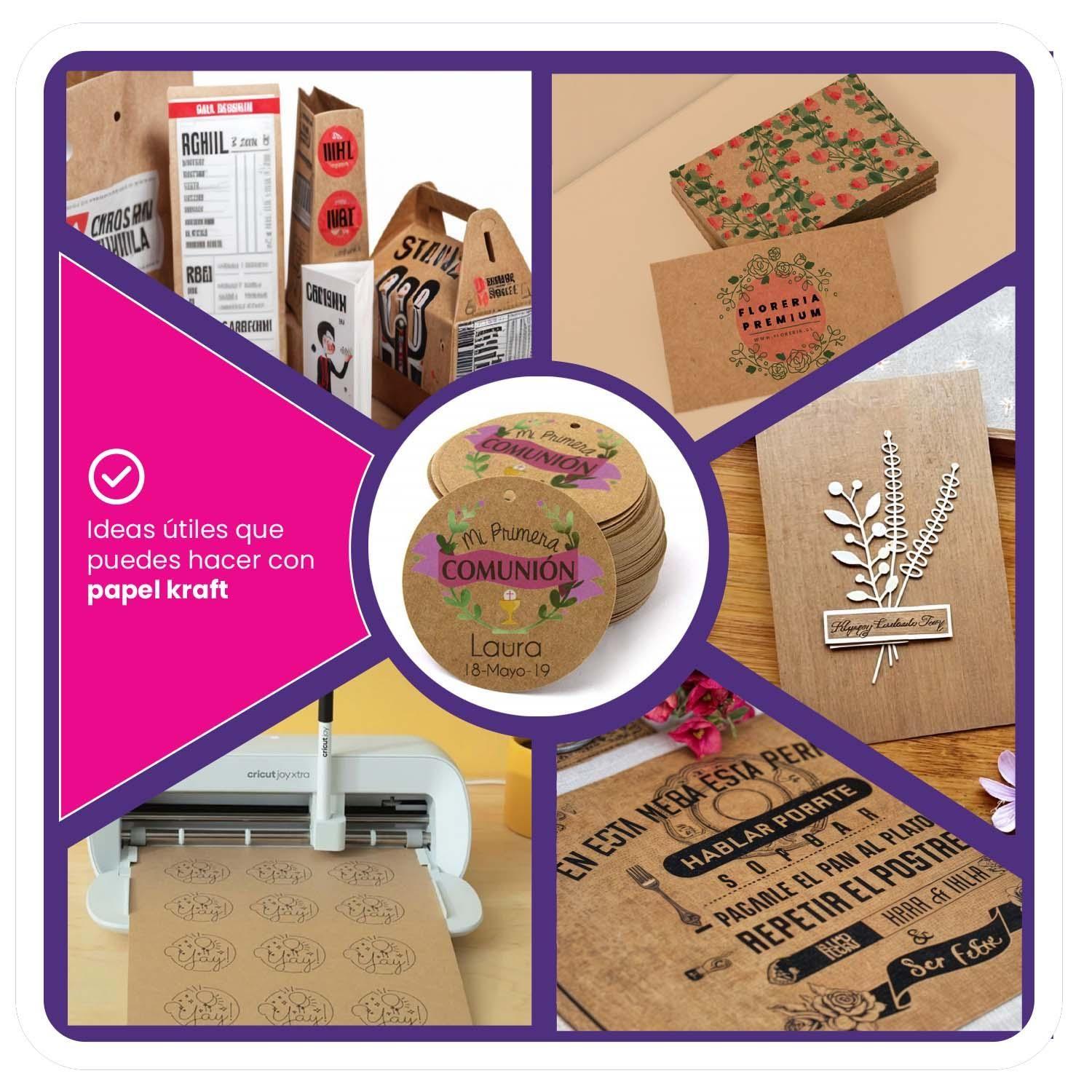 Papel Kraft Claro 250 Gr 100 Hojas Carta Cursor-4