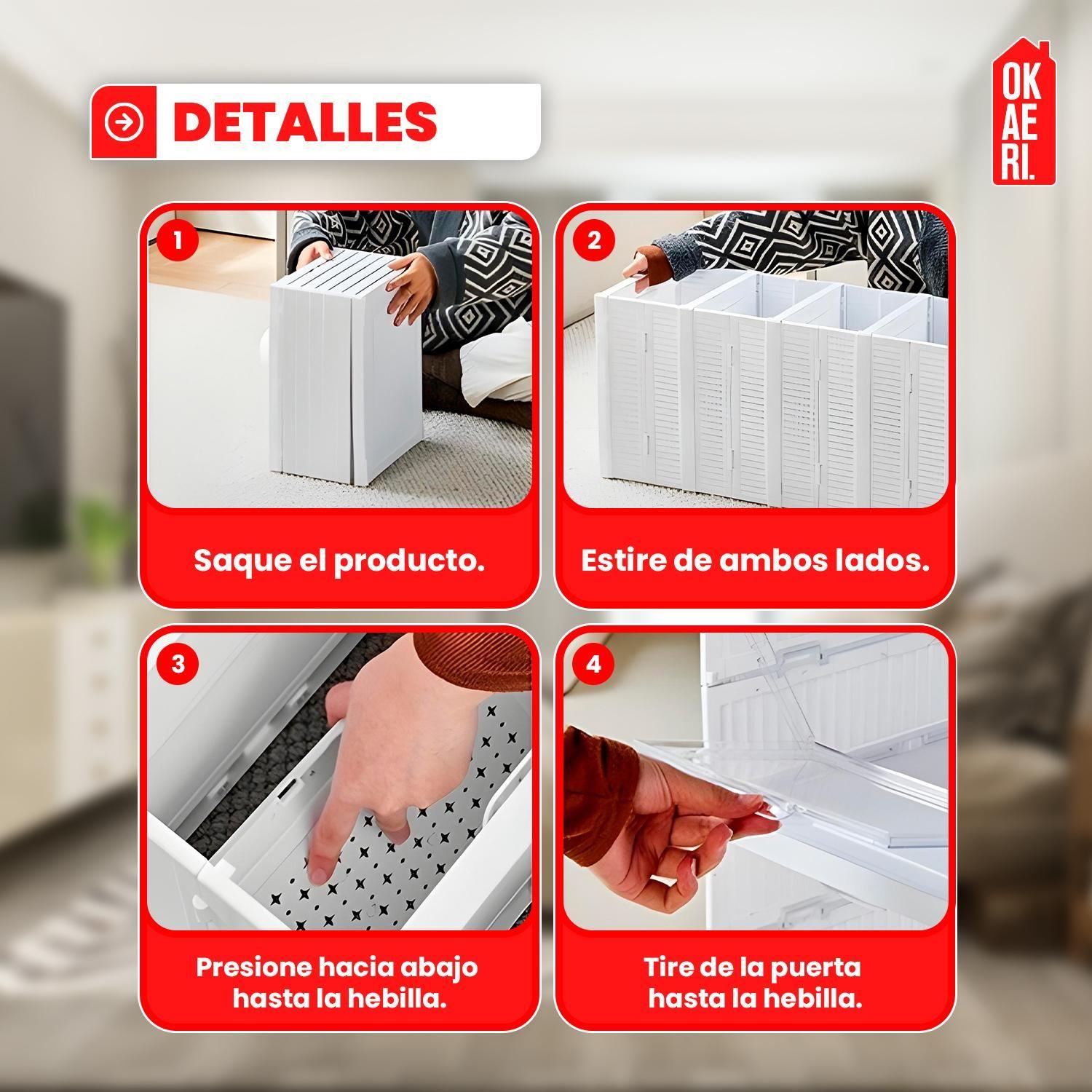 CAJA ORGANIZADORA DE ZAPATOS APILABLE OKAERI-3