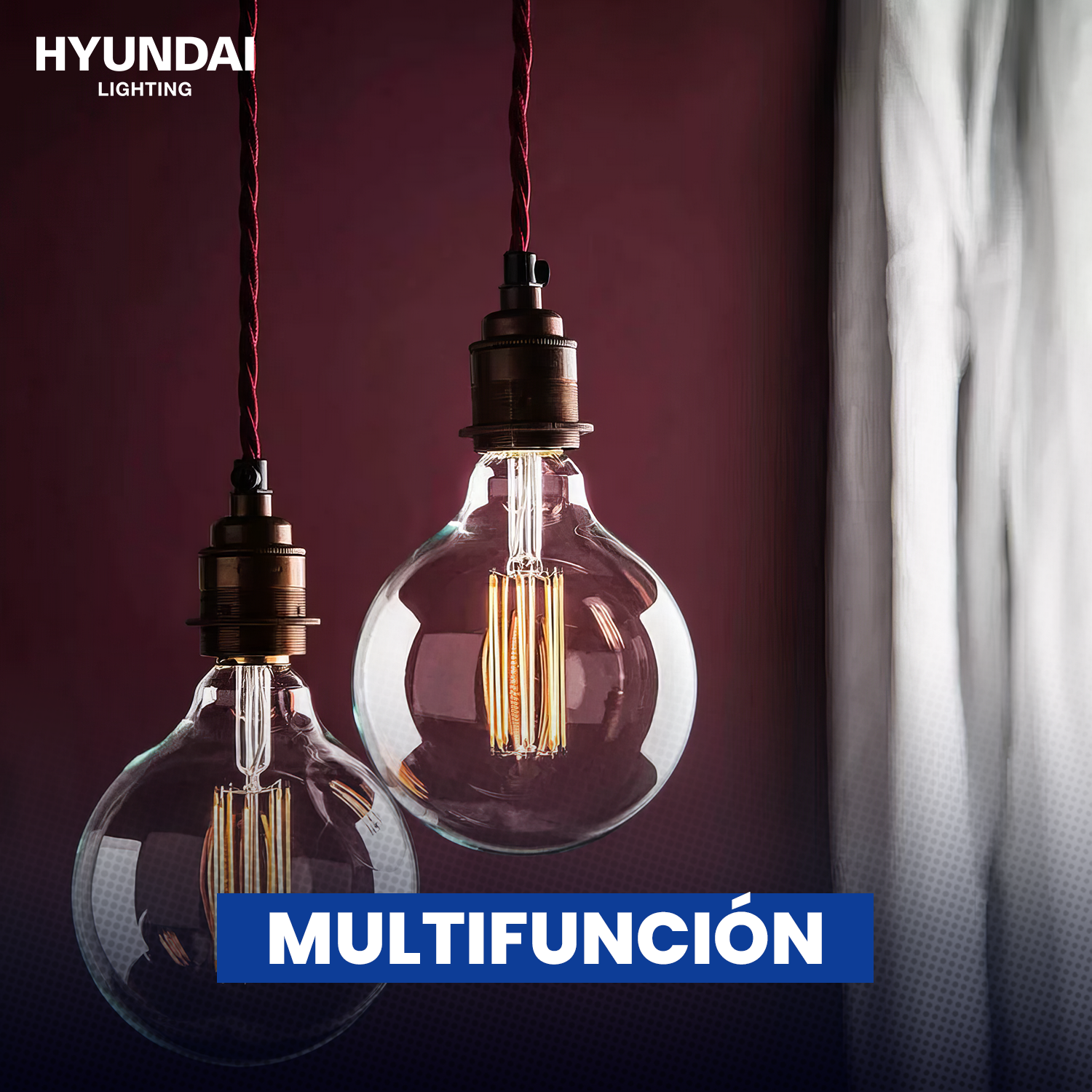 Lampara Colgante Retro Vintage + Amp Filamento G95 Hyundai-7