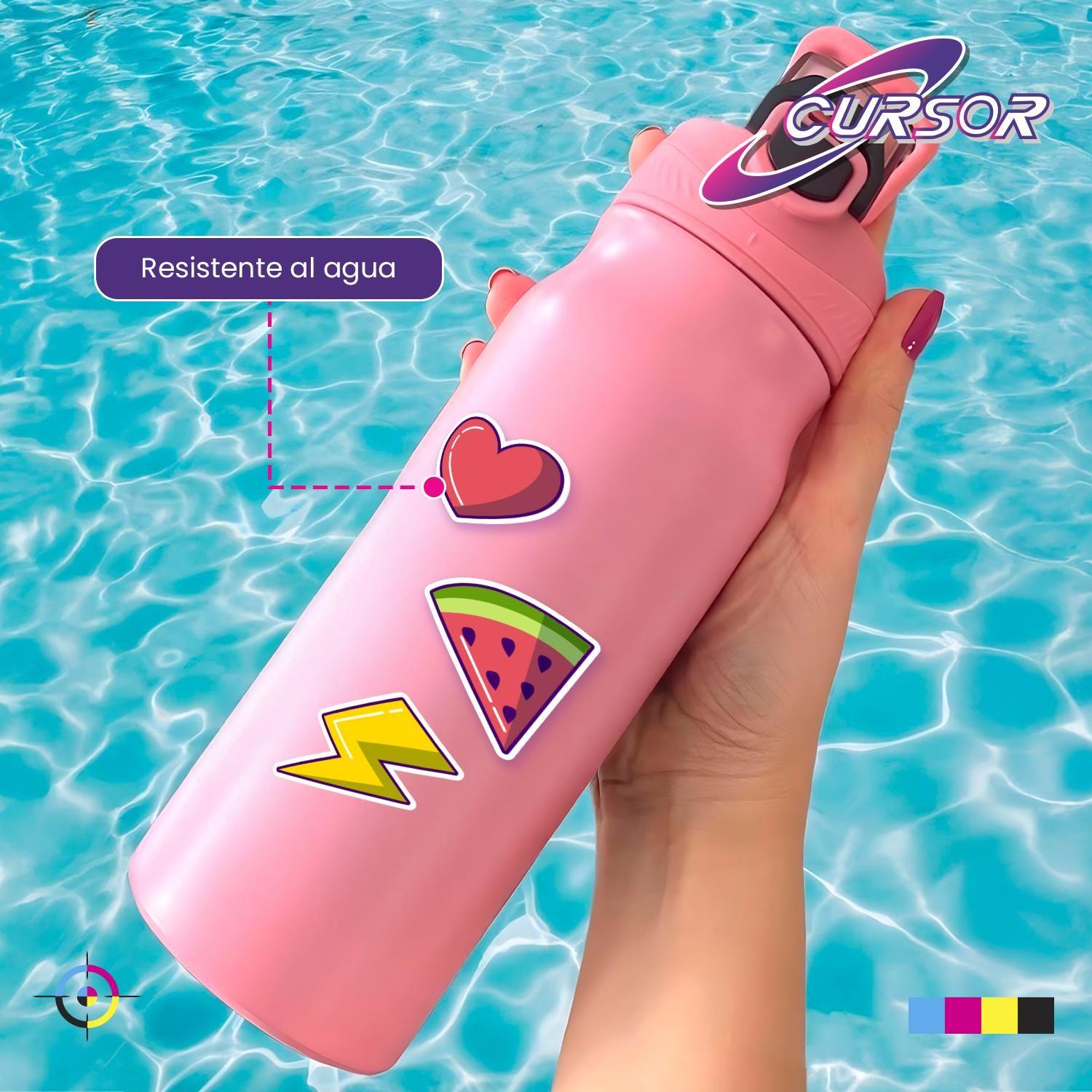 Papel Vinilo Adhesivo 30 Hojas Semi Transparente Carta Cursor-9