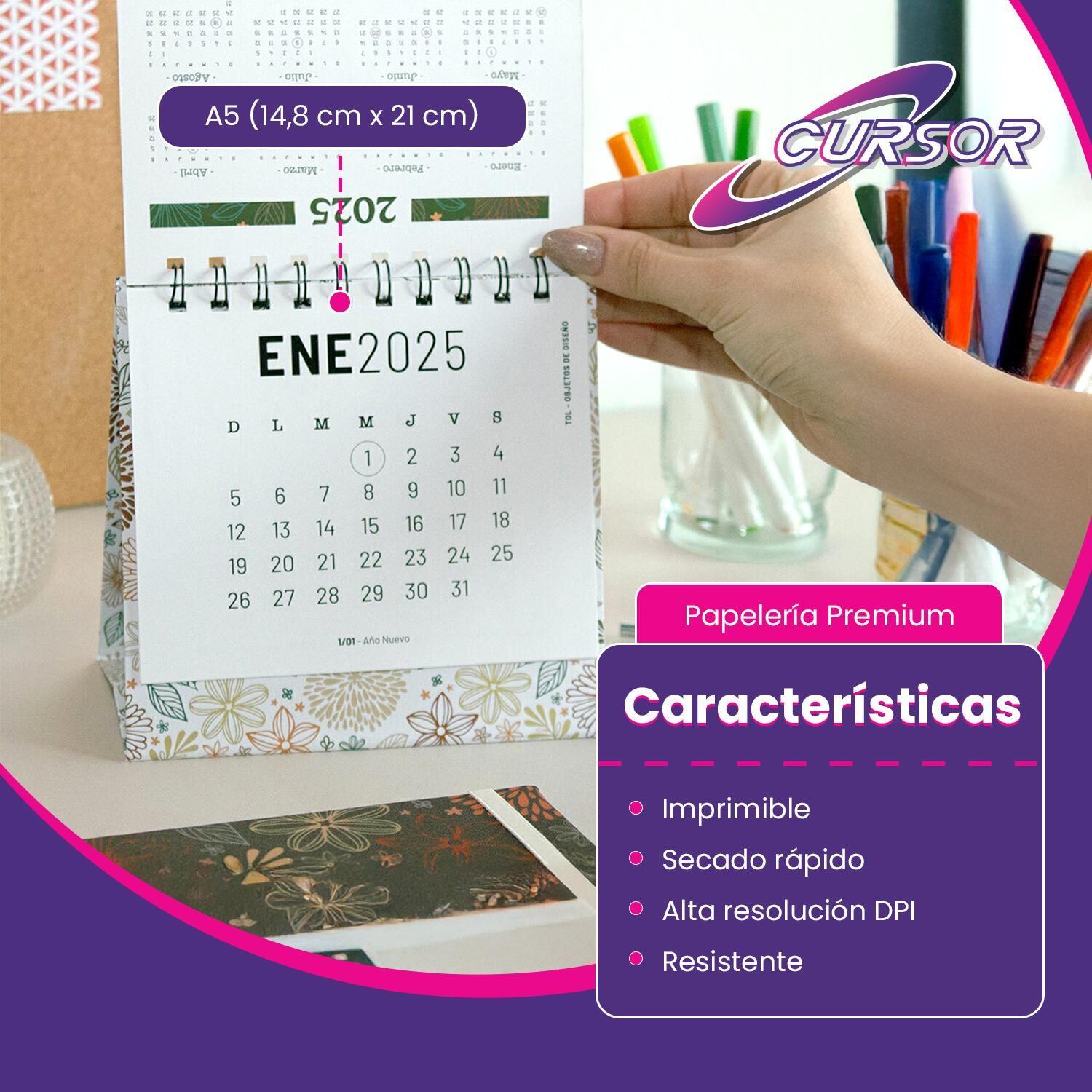 Cartulina Blanca A5 225g 100h Cursor-3