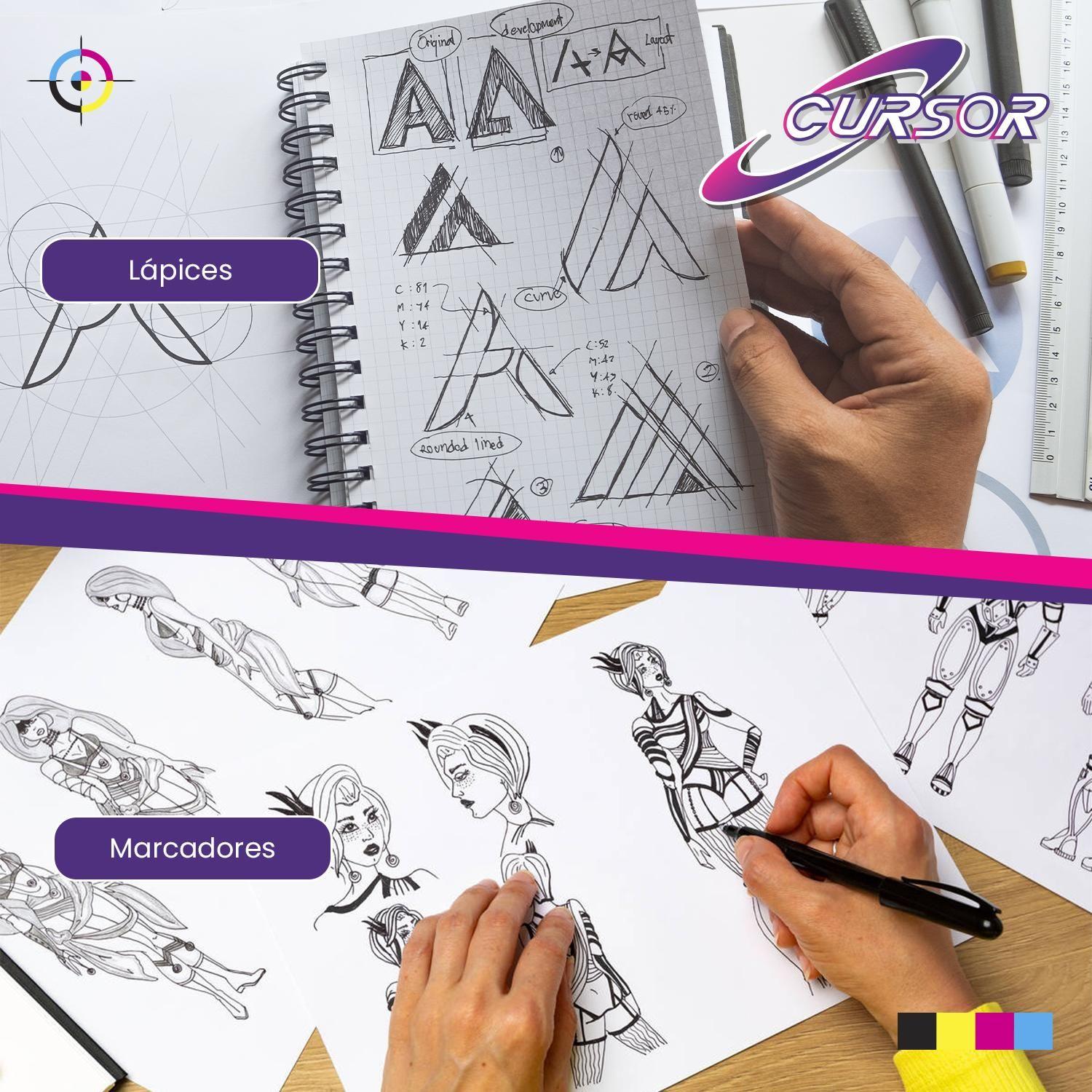 Cartulina Blanca A5 225g 100h Cursor-7