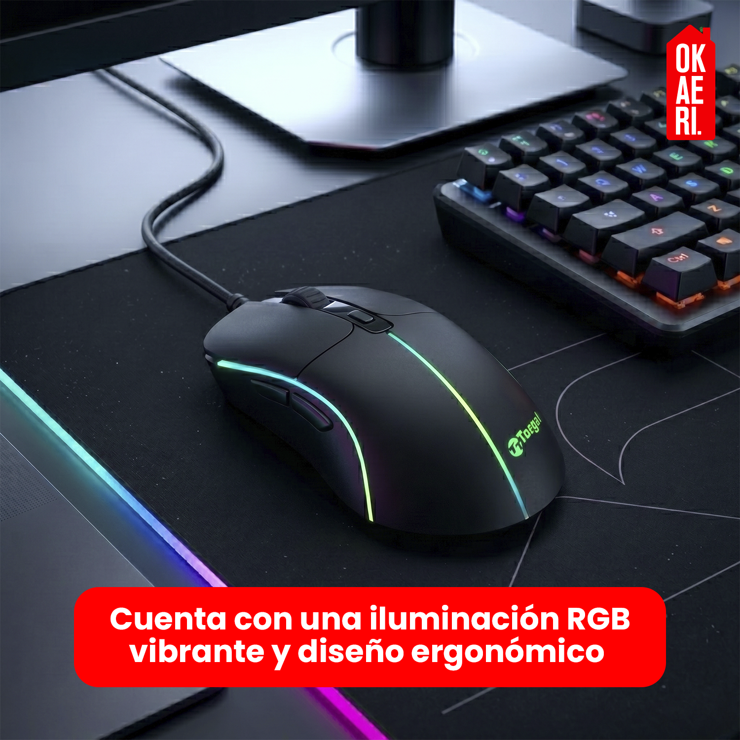 MOUSE GAMER 6D CERIX USB TT-MG6 OKAERI-2