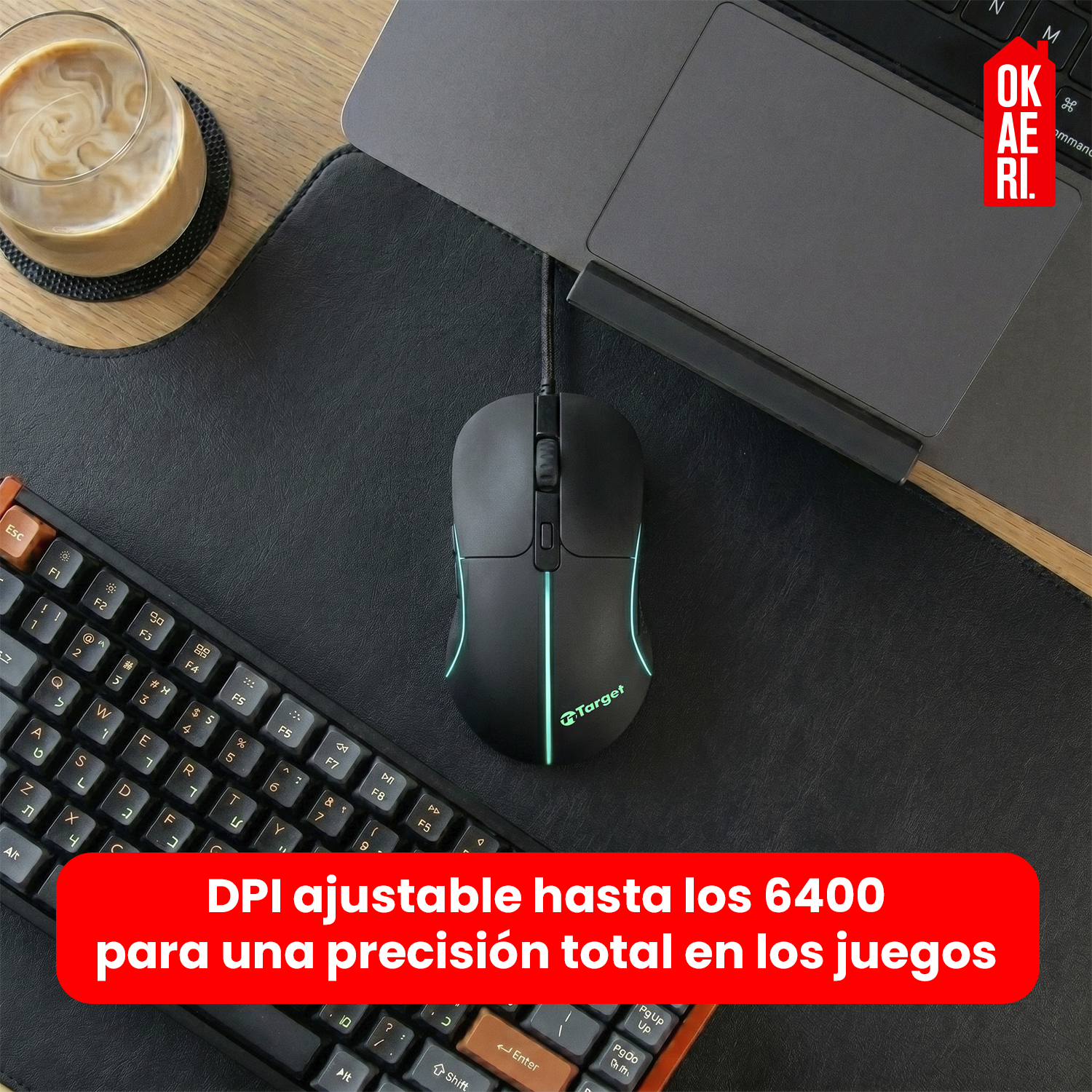 MOUSE GAMER 6D CERIX USB TT-MG6 OKAERI-4