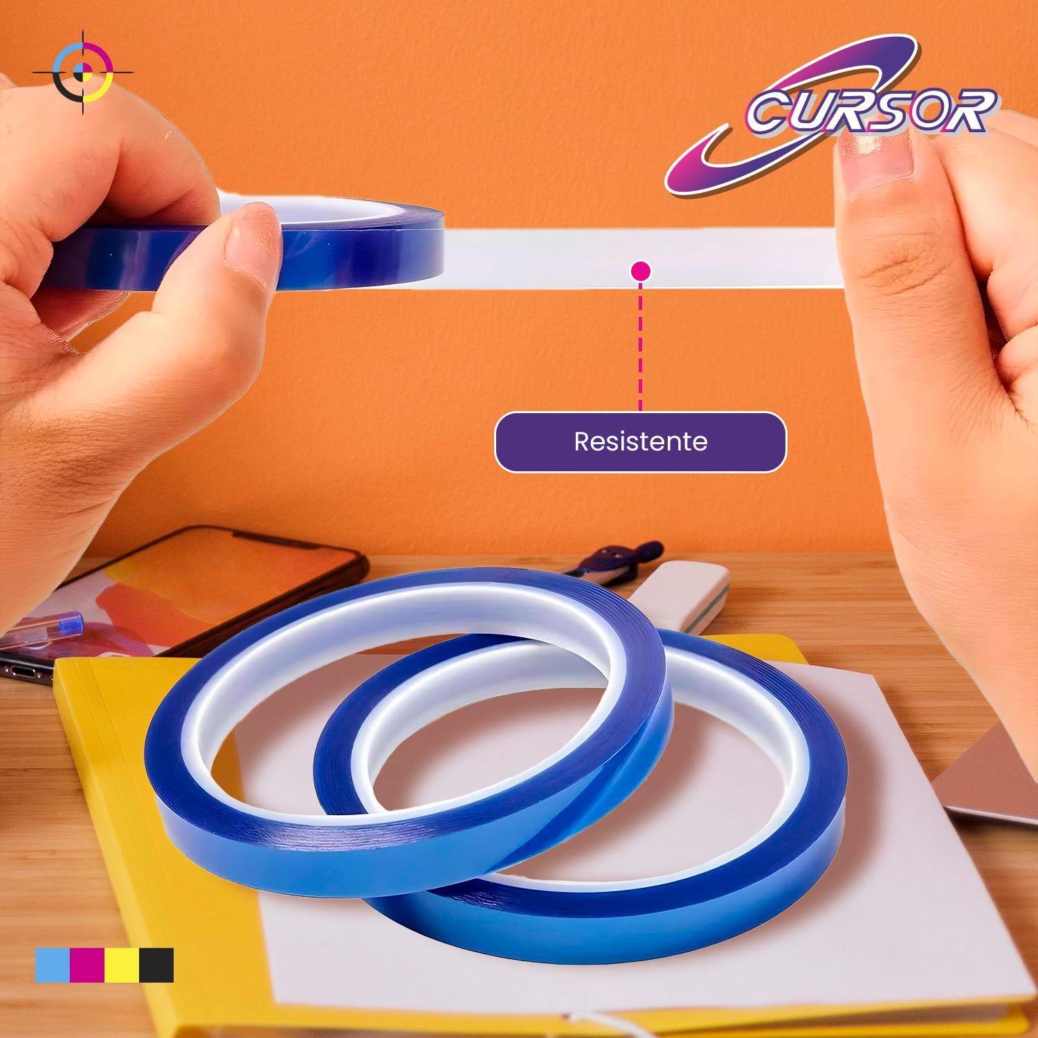 Cinta Térmica Sublimacion Azul Resistente 5mm X 30 M X 10u-4