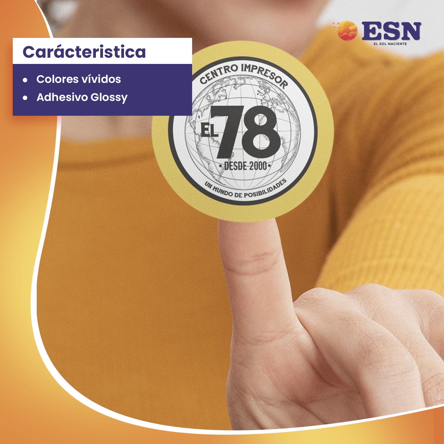 PAPEL FOTOGRAFICO ADHESIVO A4 115G GLOSSY BRILLANTE 20H ESN-2