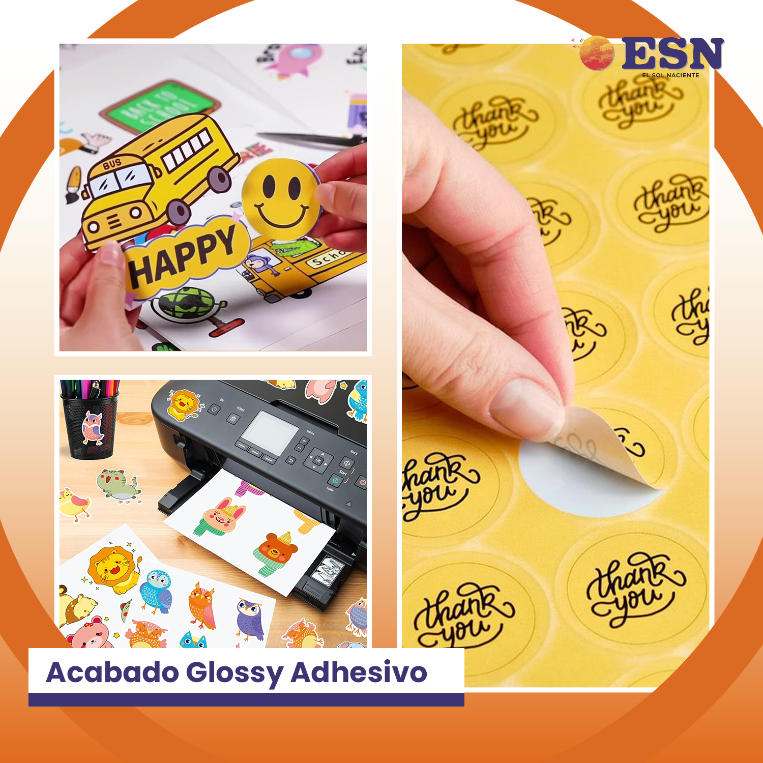 PAPEL FOTOGRAFICO ADHESIVO A4 115G GLOSSY BRILLANTE 20H ESN-5