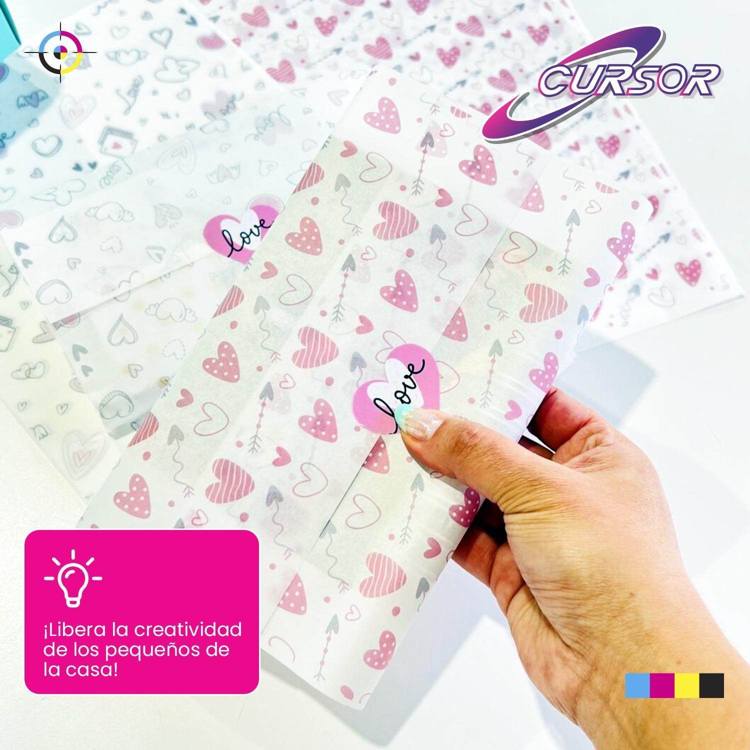 Papel Mantequilla 500 Hojas Oficio Imprimible Cursor-3