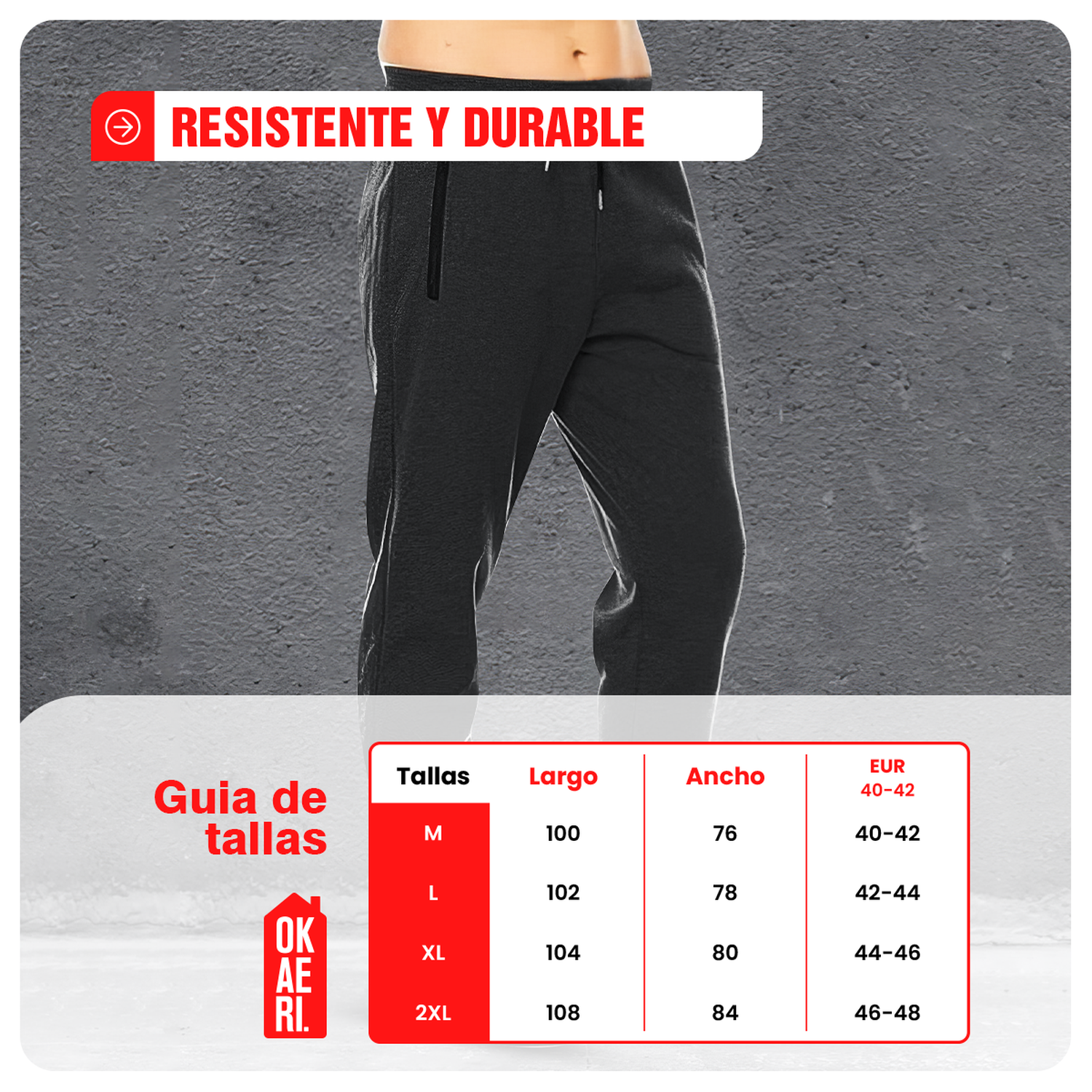 Pantalón Buzo Algodón Hombre Con Polar Jogger Unisex M-6
