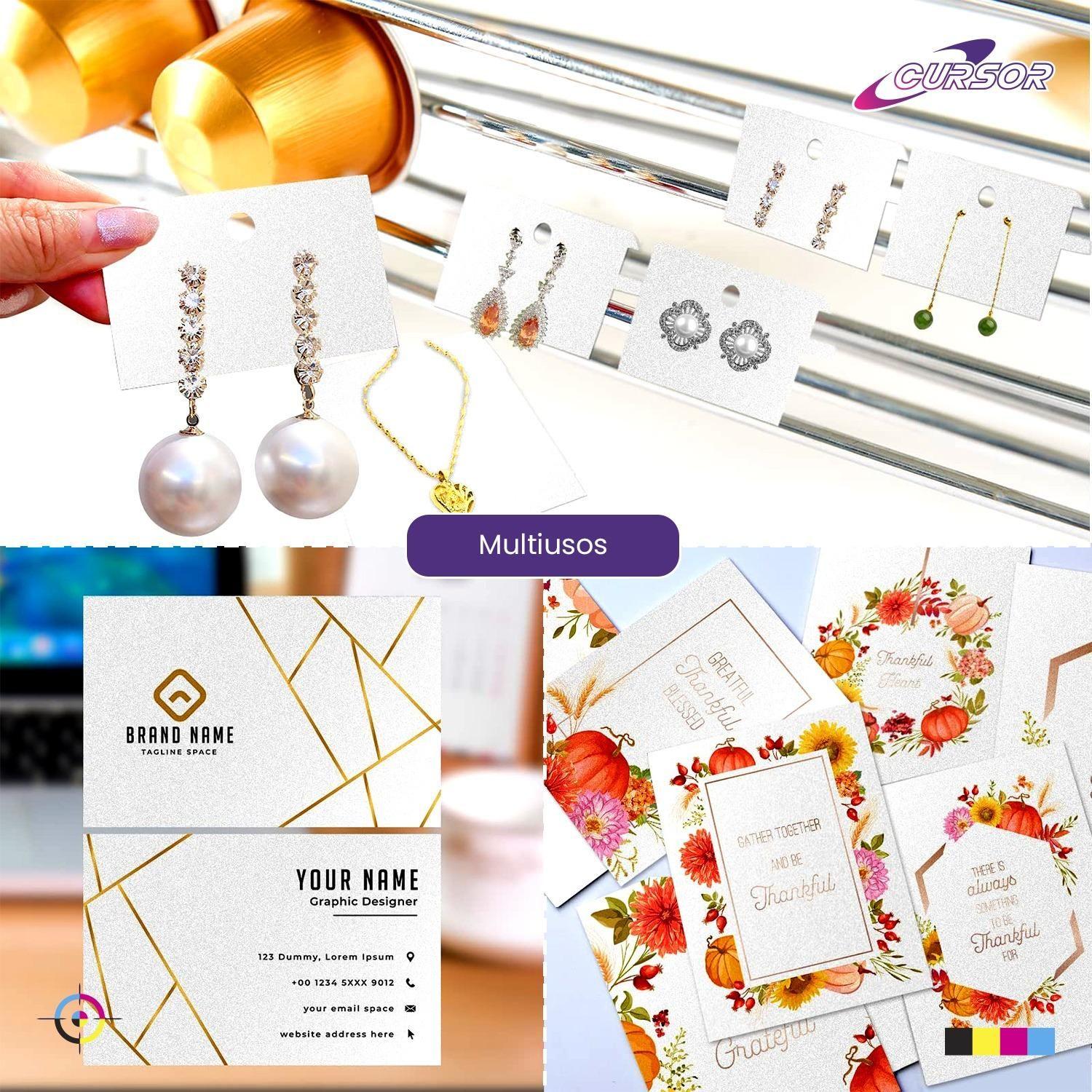 Papel Fotográfico Glitter Glossy Plateado 20hjs A4-7