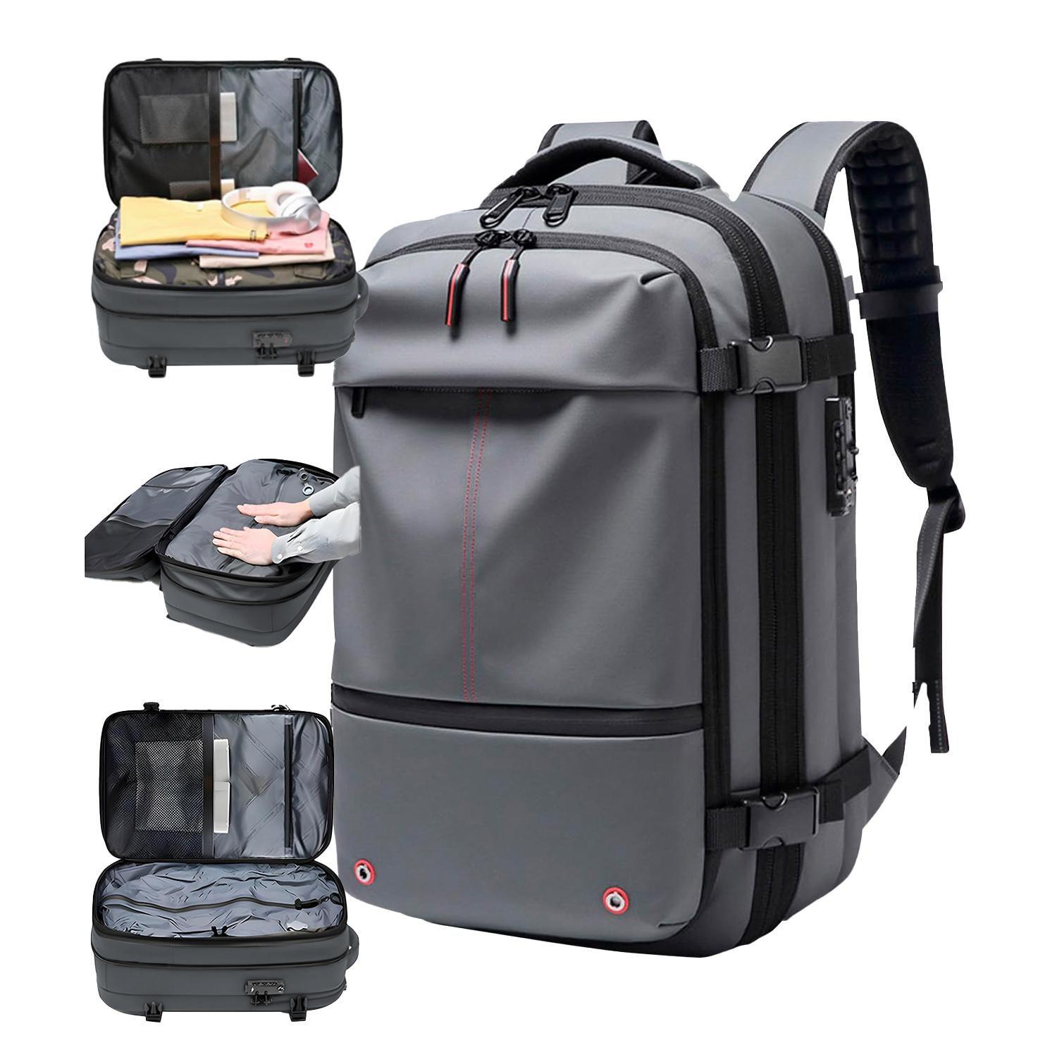 Mochila De Viaje Avion Expandible Impermeable Viral Tik Tok-3