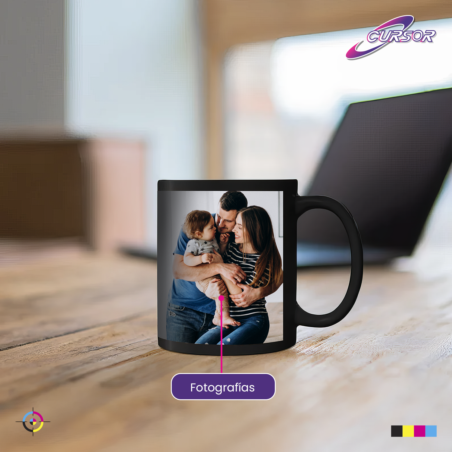 Taza/tazón Negro Con Parche Para Sublimar O Estampar 11oz-5